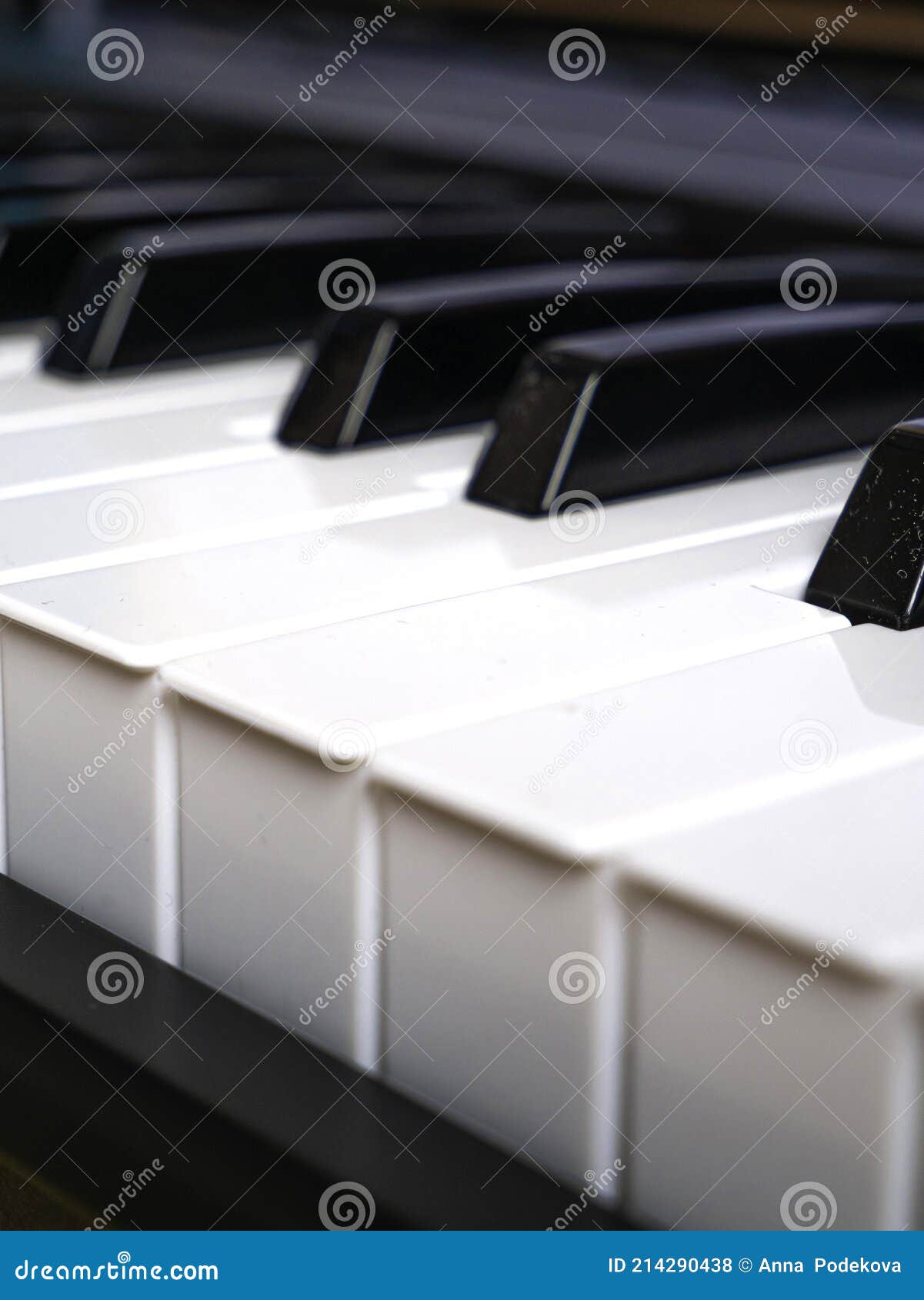 The Piano Keyboard with Black and White Keys and Notes. Music and Sound