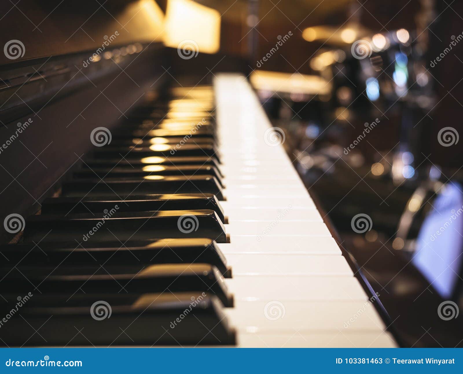 Piano Keyboard Close Up Classical Music Stock Image - Image of pianist