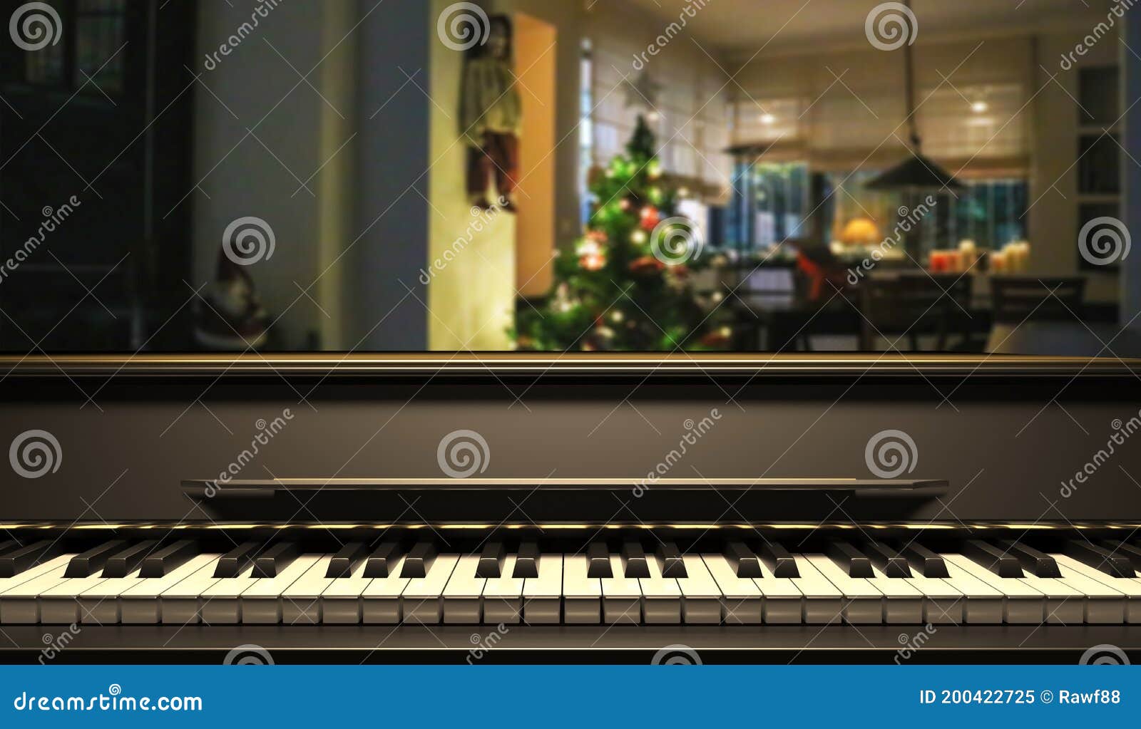 Hòa với không khí Giáng sinh bằng phím đàn piano thần thánh trên nền nhạc giáng sinh và cây thông đầy lấp lánh. Hình ảnh nên xem bao gồm bàn phím piano sẽ mang đến một không gian ấm cúng, lãng mạn cho gia đình bạn.