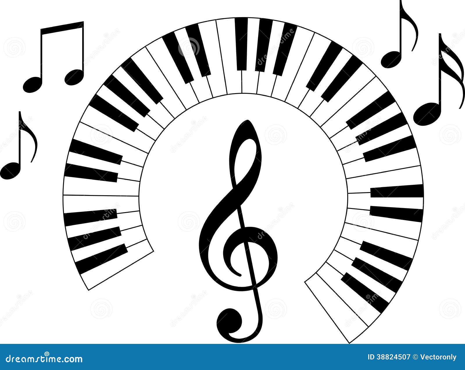 Download Piano Keyboard Stock Vector - Image: 38824507