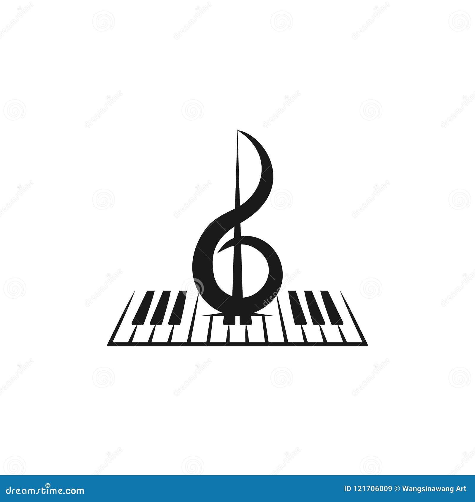 Letter C Vinyl Piano Logo