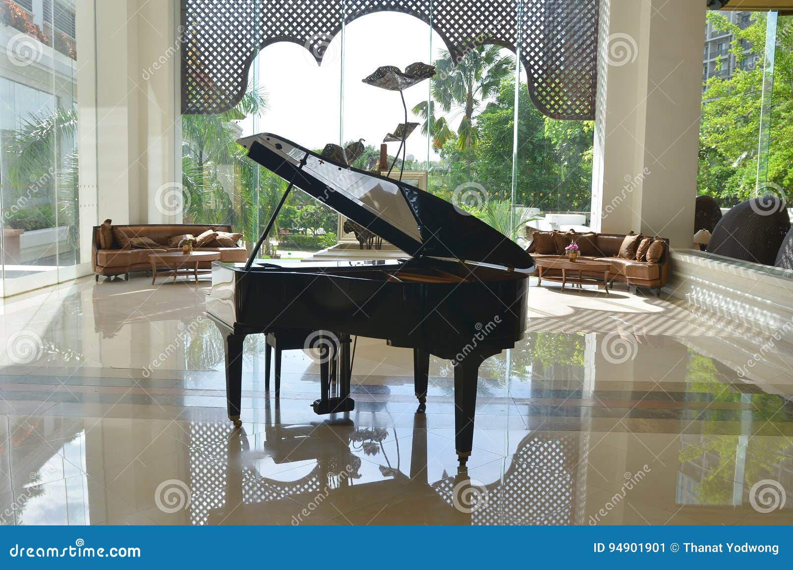 Piano in Modern Hotel Lobby Editorial Photo Image of commercial, lobby 94901901
