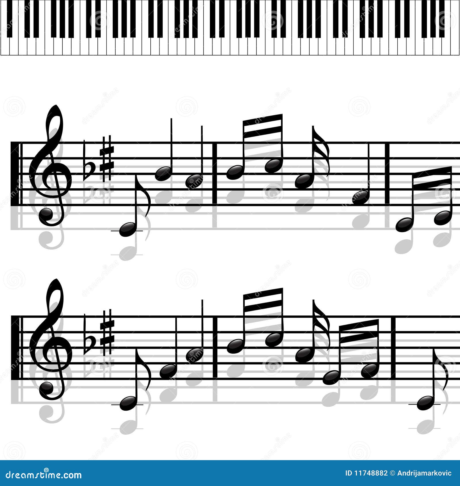 piano-music notes-melody