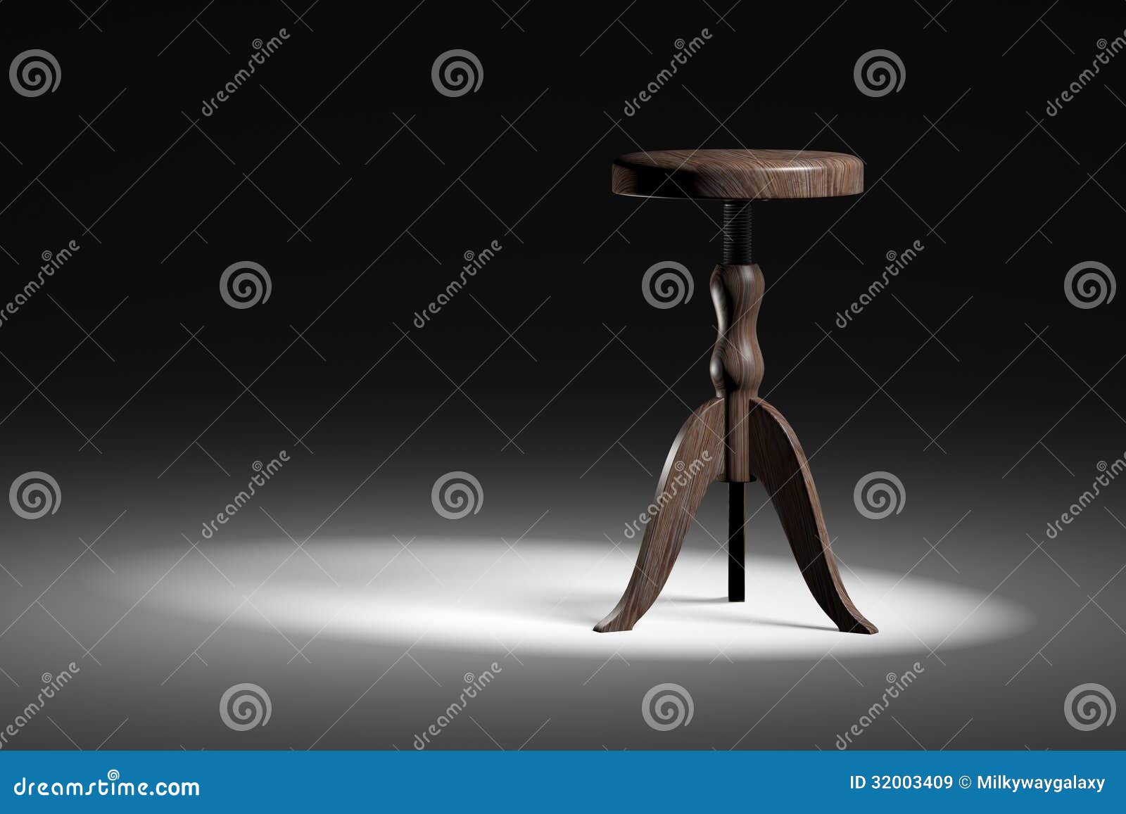 Spotlight wooden stool deals