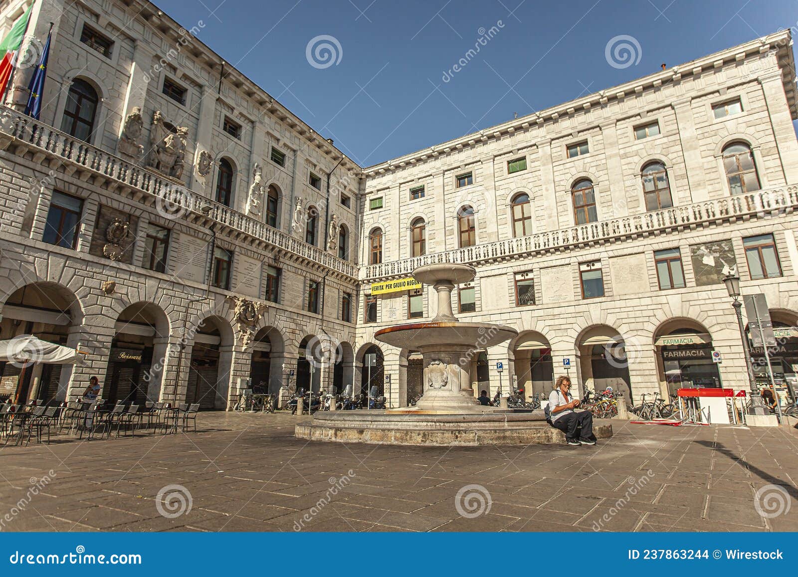 Piazza Dei Signori in Padua in Italy, One the Most Famous Place