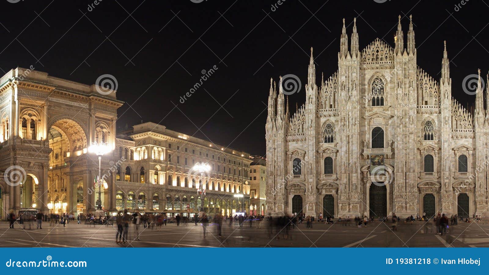 Piazza Duomo in Milan ( Milano ) , Italy Editorial Stock Photo Image