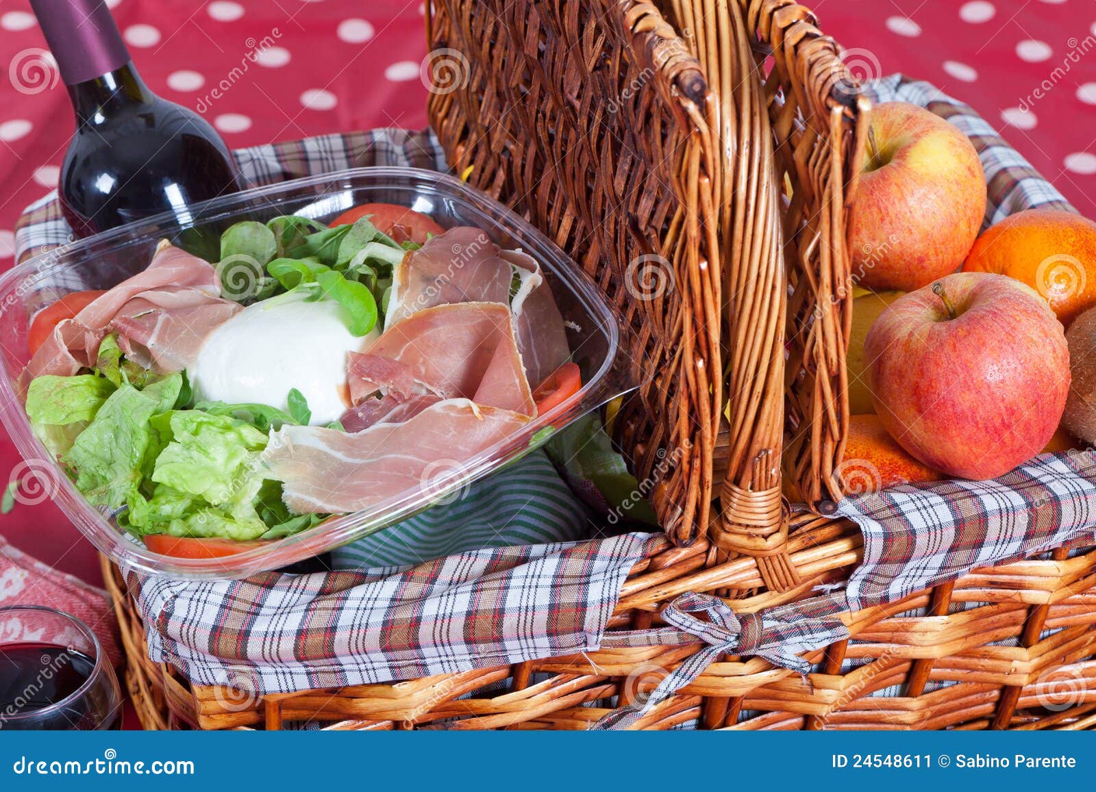 Picnic basket stock image. Image of break, fruits, background 24548611