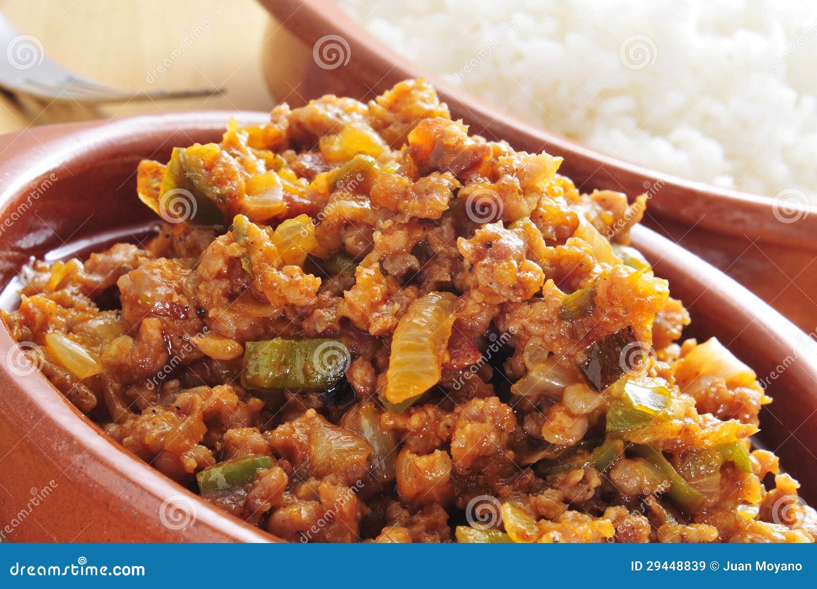 Picadillo, Traditional Dish in Many Latin American Countries Stock