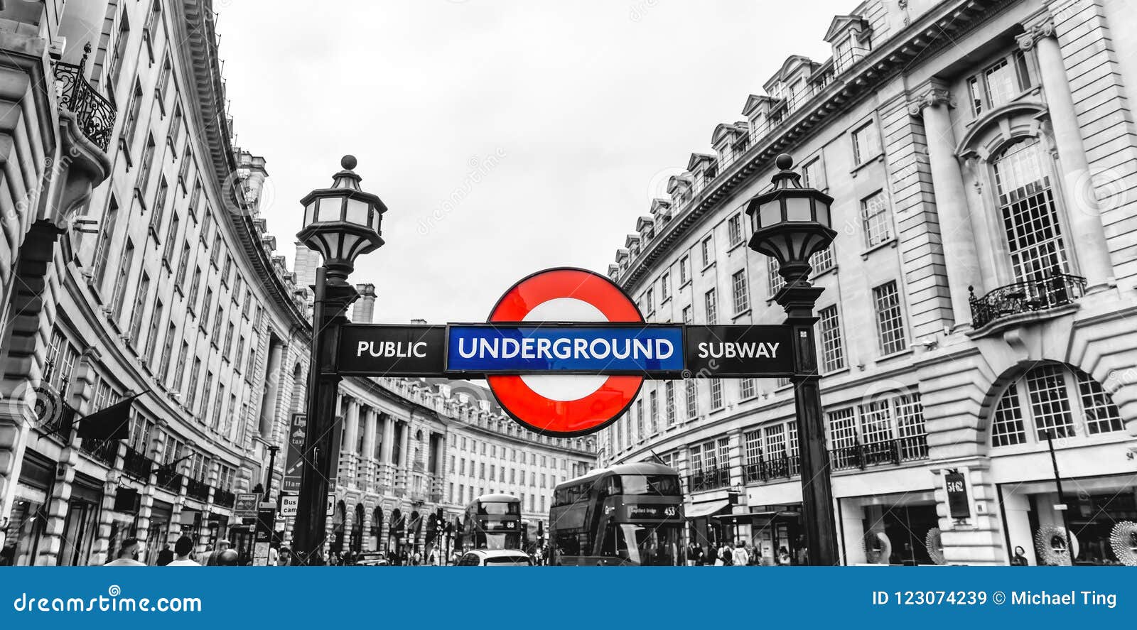 Piccadilly Circus Station Underground Tube Street Signage London