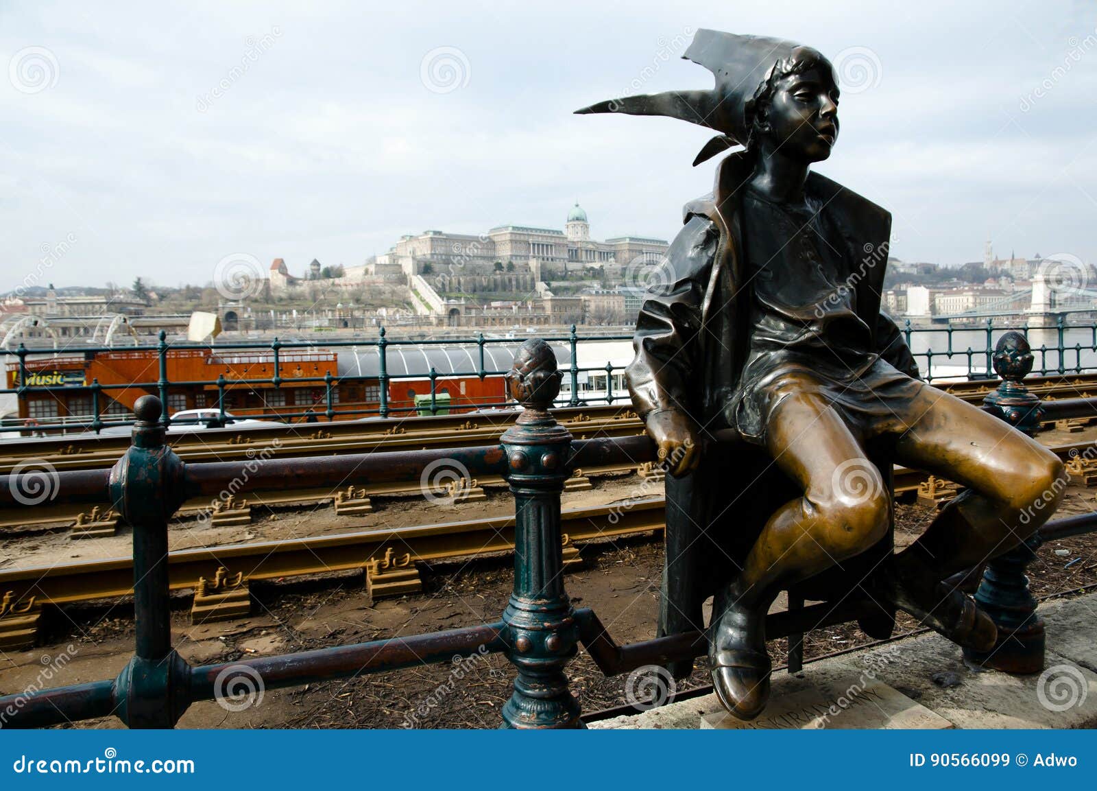 Piccola Principessa Statue Budapest Ungheria Immagine Stock