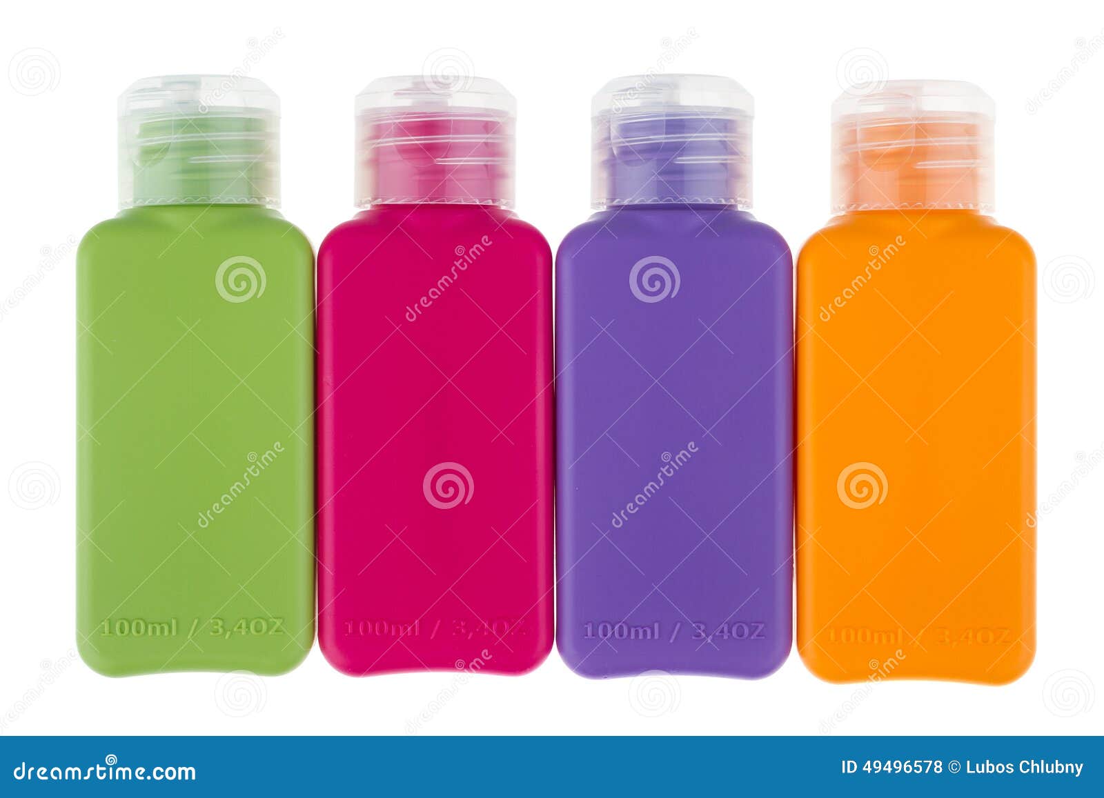 Piccole Bottiglie Di Plastica Colorate Per Viaggiare Fotografia Stock -  Immagine di personale, accessorio: 49496578
