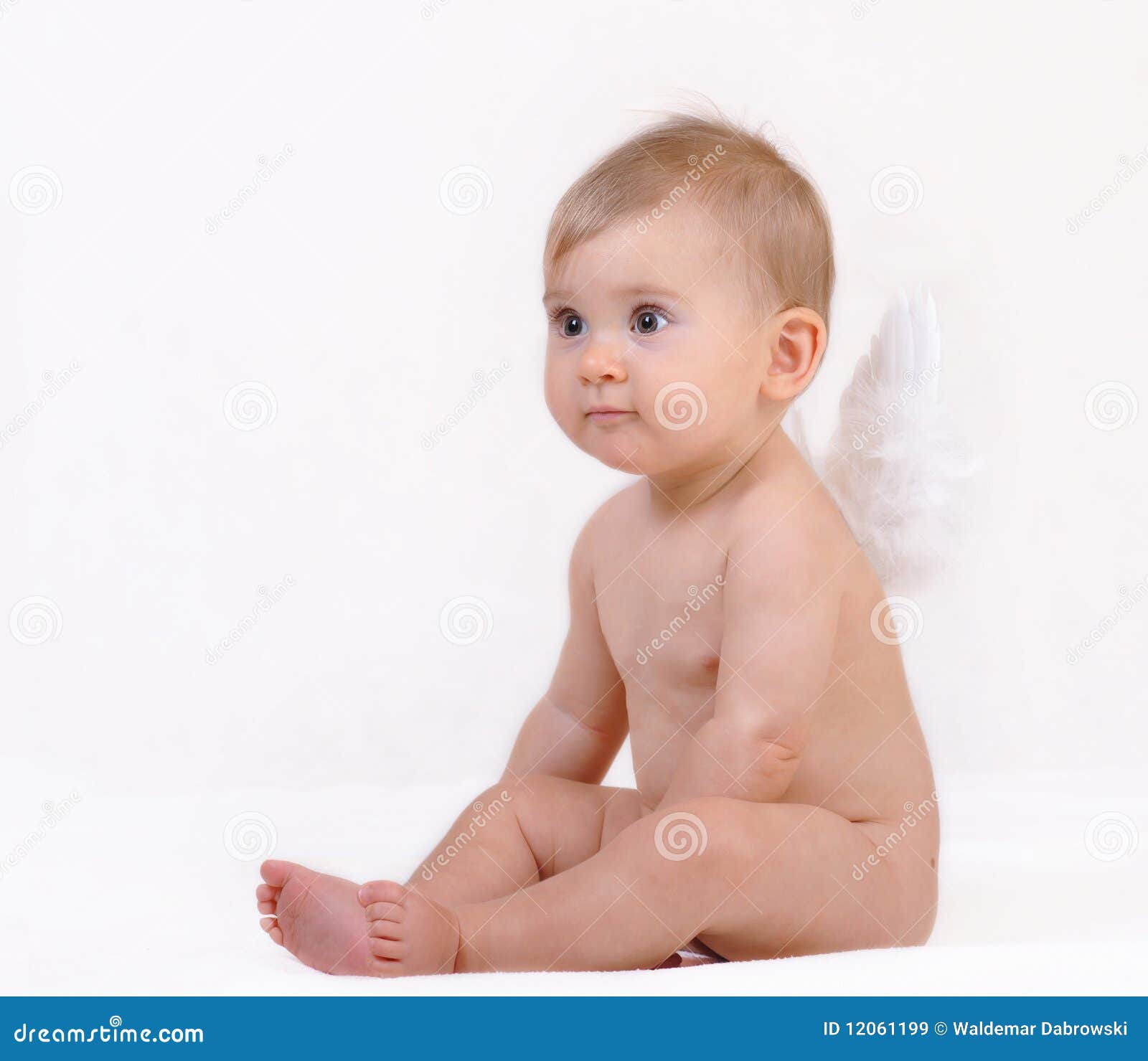 Piccolo angelo del bambino immagine stock. Immagine di famiglia 12061199