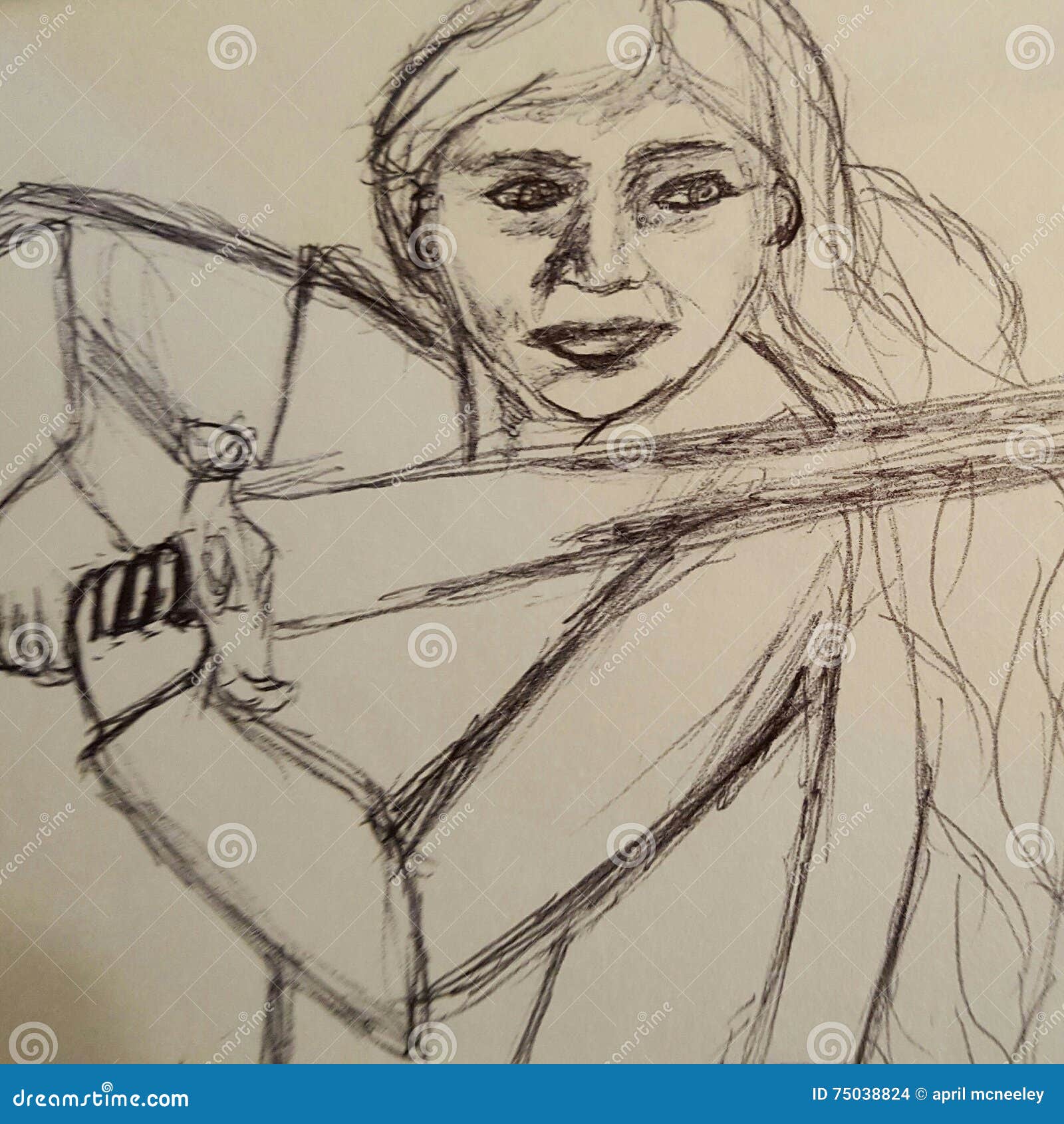 Piccolo guerriero illustrazione di stock. Illustrazione di facilità