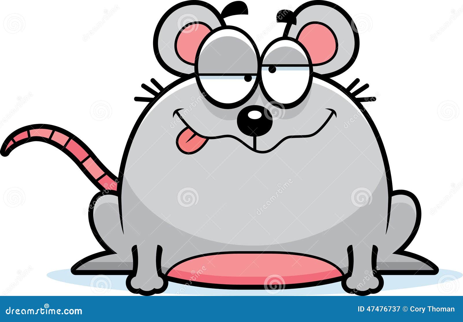 Piccolo topo inebriato illustrazione vettoriale. Illustrazione di