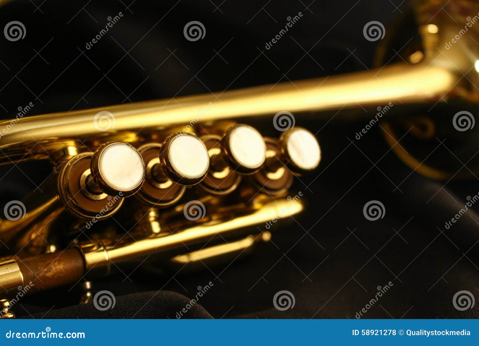 Piccolo Trumpet Valves stock photo. Image of industries 58921278