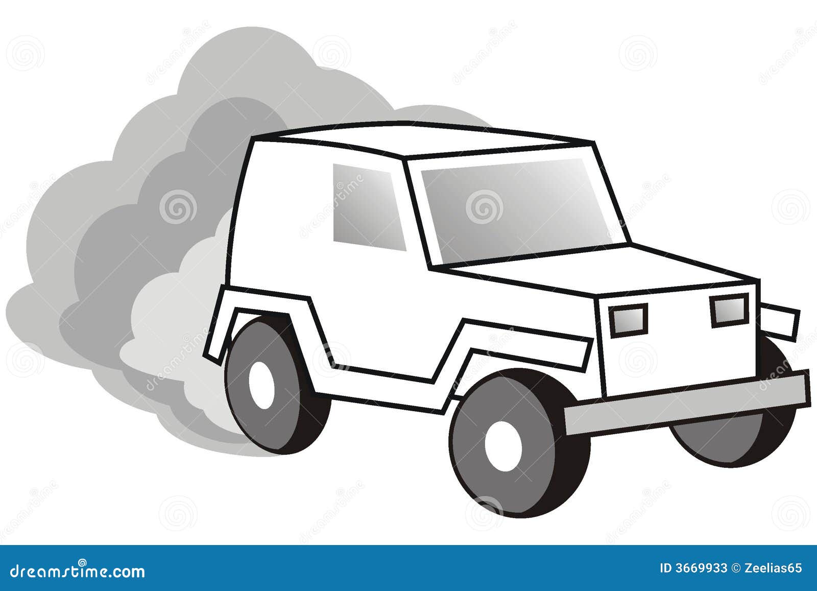 Pickup stock vector. Illustration of drive, vector, sand 3669933