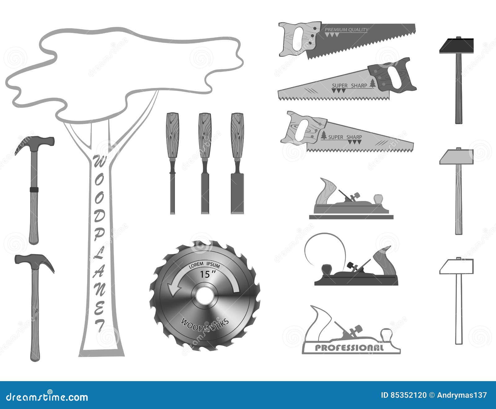 Premium Photo  Chisel tool for woodwork isolated in white background.