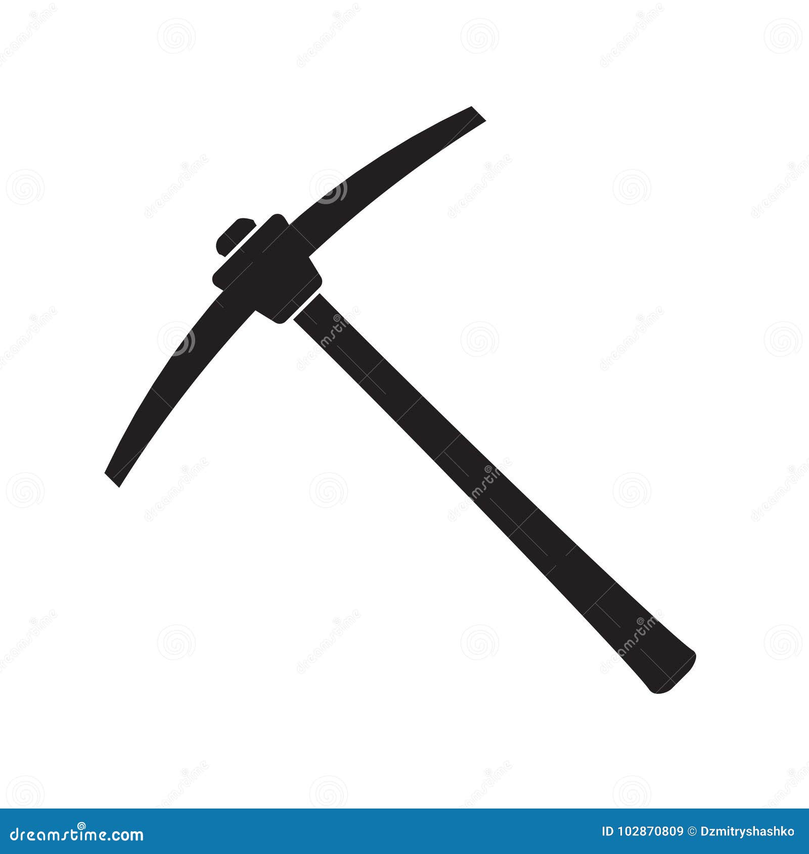 Pickaxe mining tool stock vector. Illustration of industrial