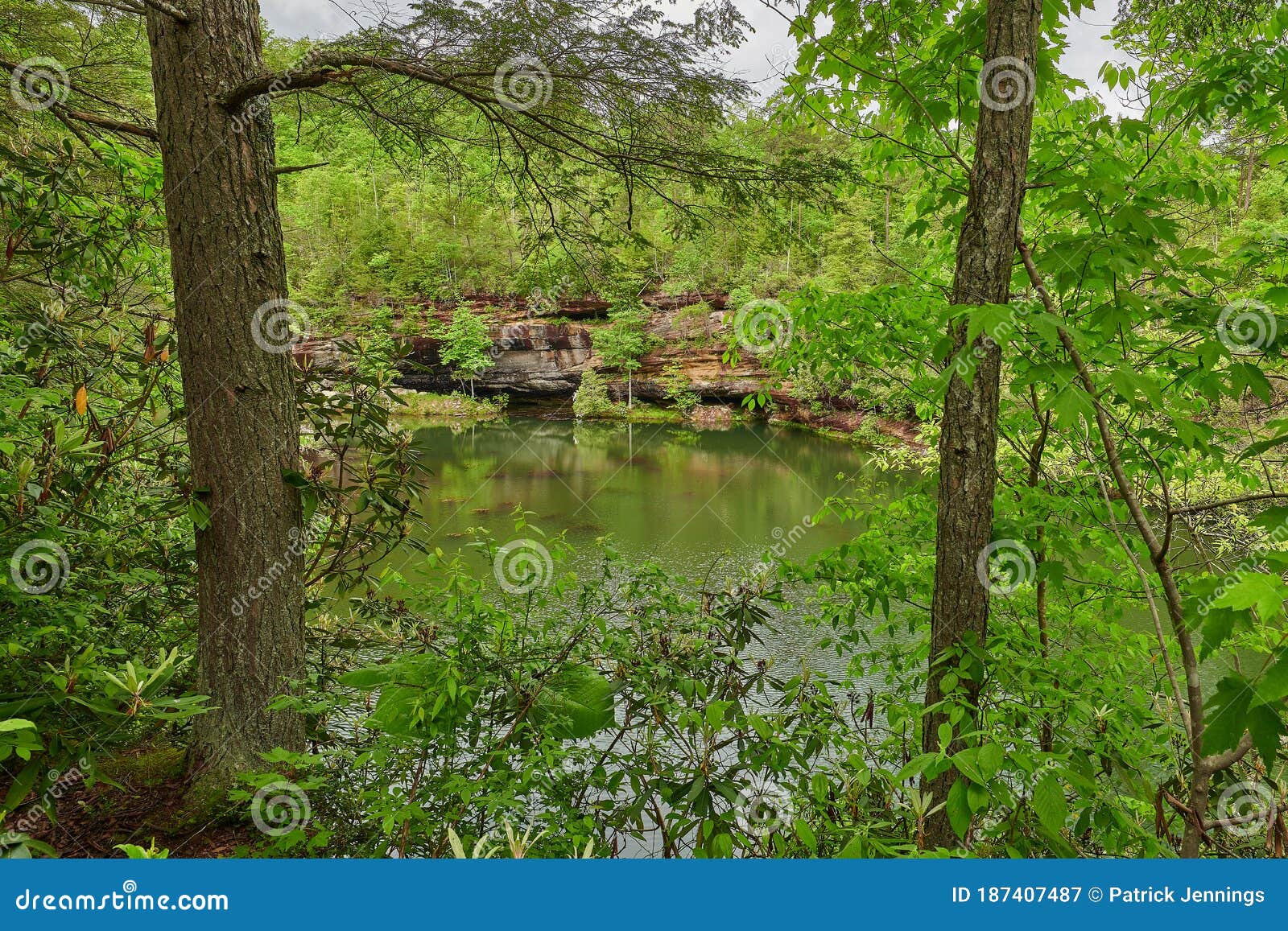 Pickett Lake As View from Hiking Trail Stock Image Image of appalachian, attractions 187407487