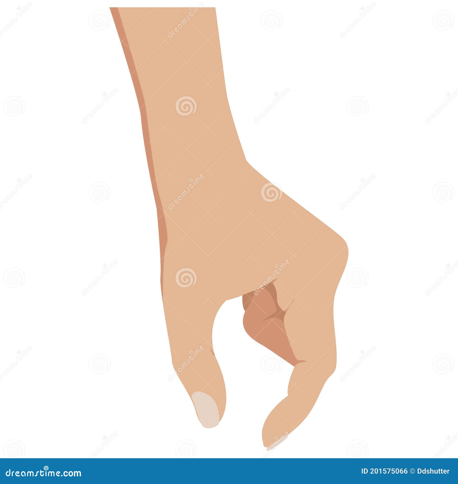 Picking Hand. Gesture with a Mans Hand Closeup. Take an Object