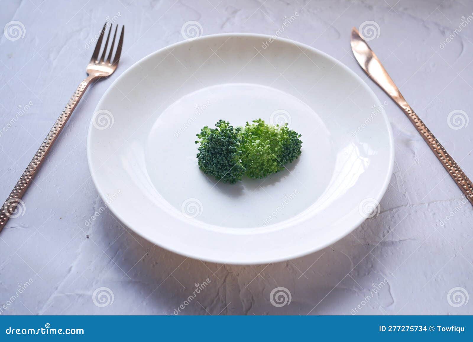 Picking Raw Broccoli with Fork Stock Photo Image of freshness, studio 277275734