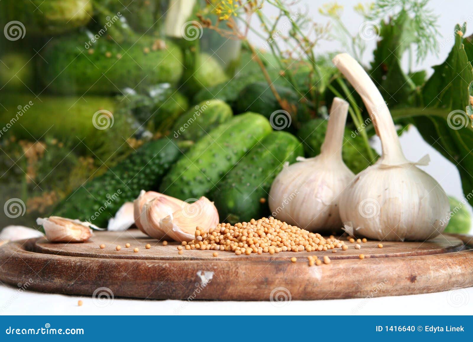 Pickle ingredients stock photo. Image of pickled, delicious 1416640