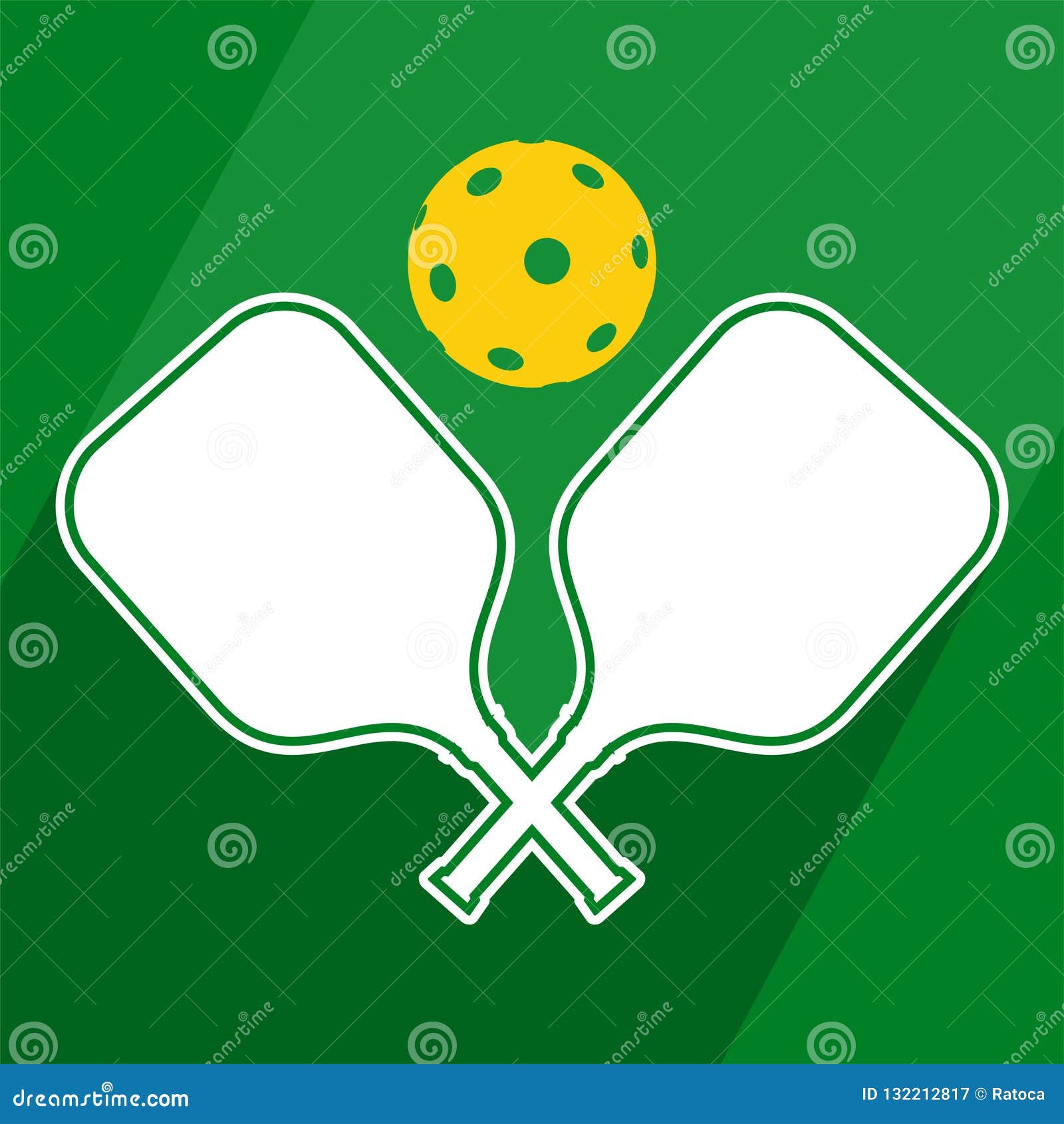 Pickleball symbol design stock vector. Illustration of sport 132212817