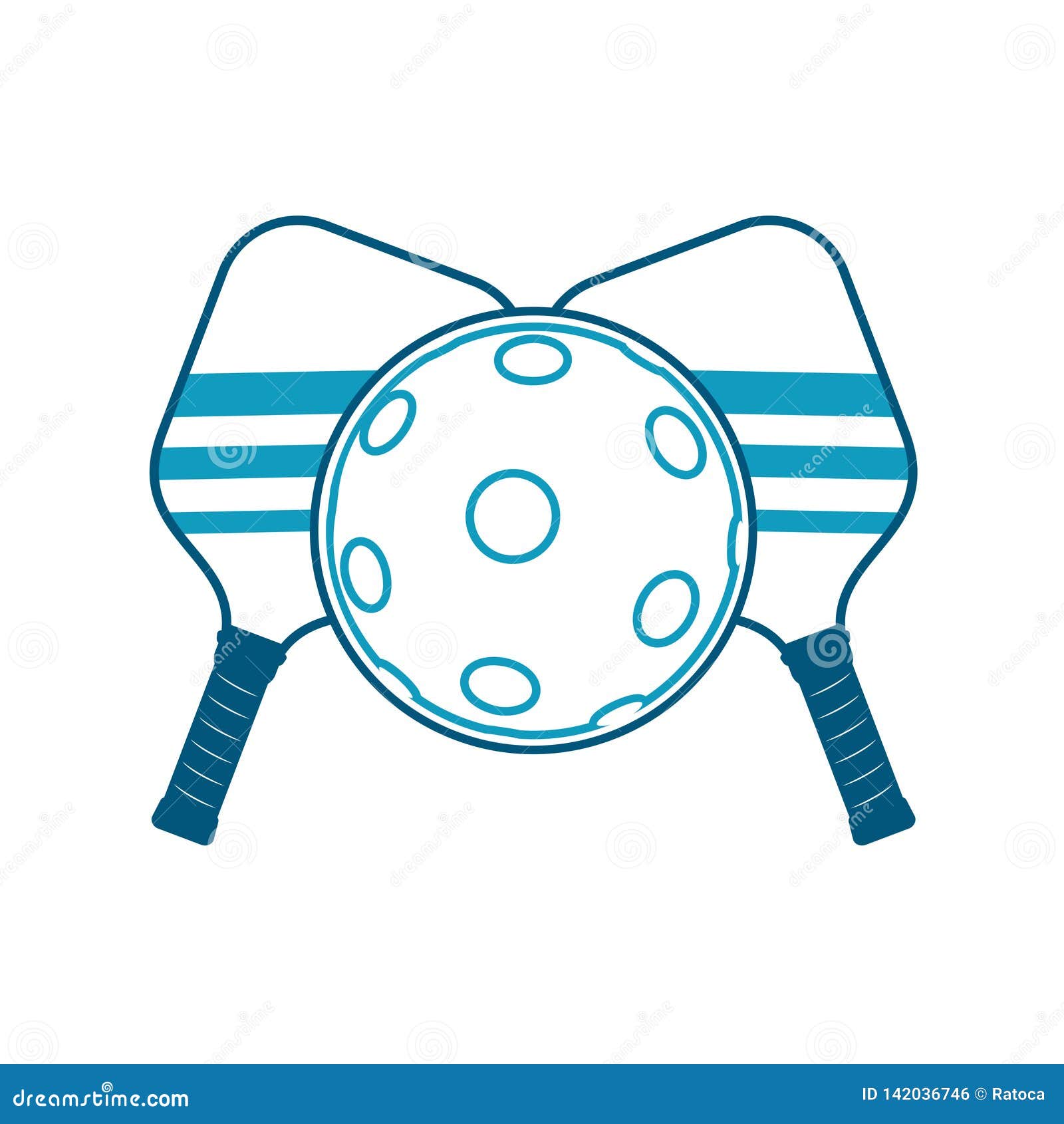 Pickleball symbol design stock vector. Illustration of play 142036746