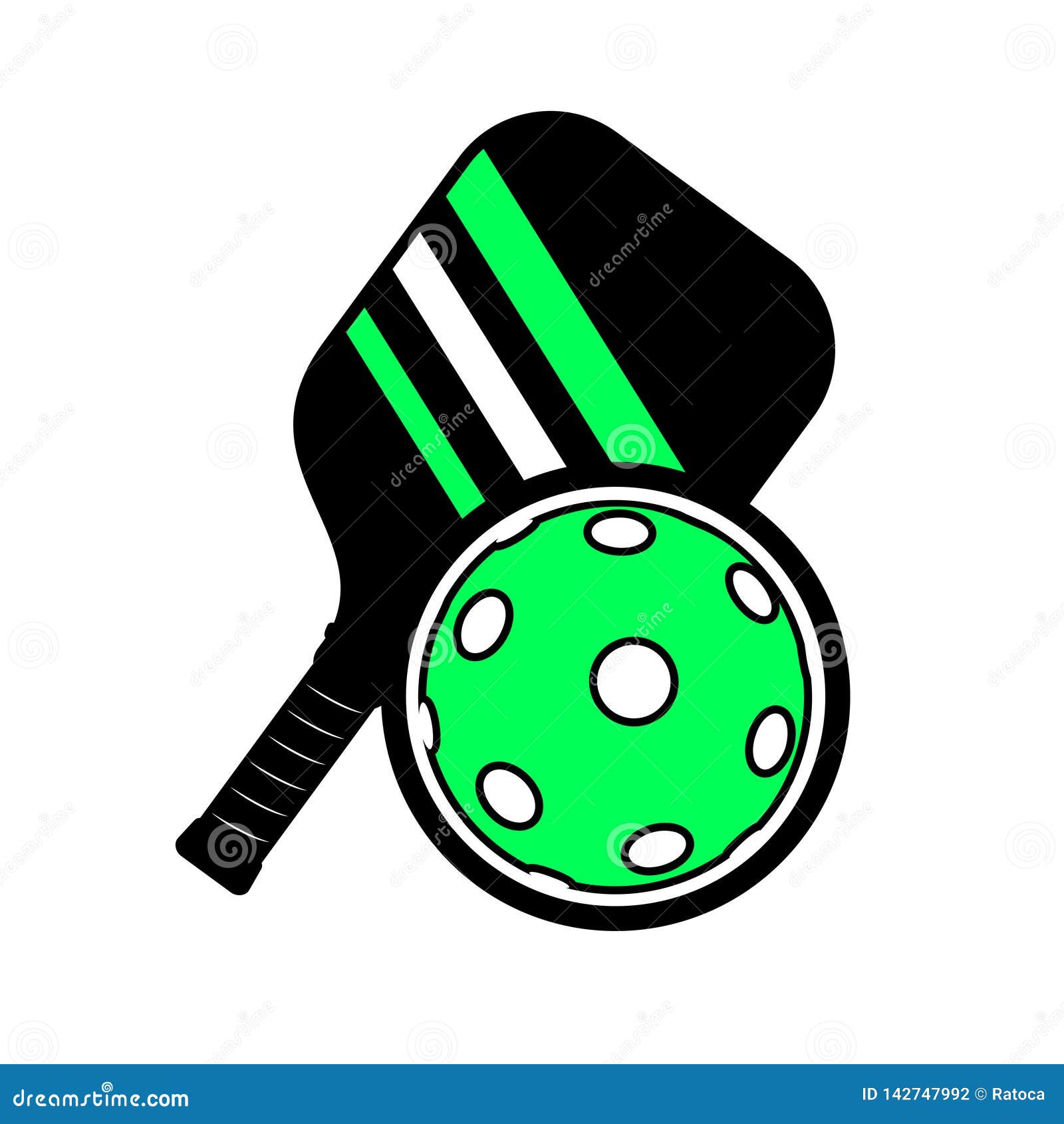 Pickleball symbol design stock vector. Illustration of pickleball