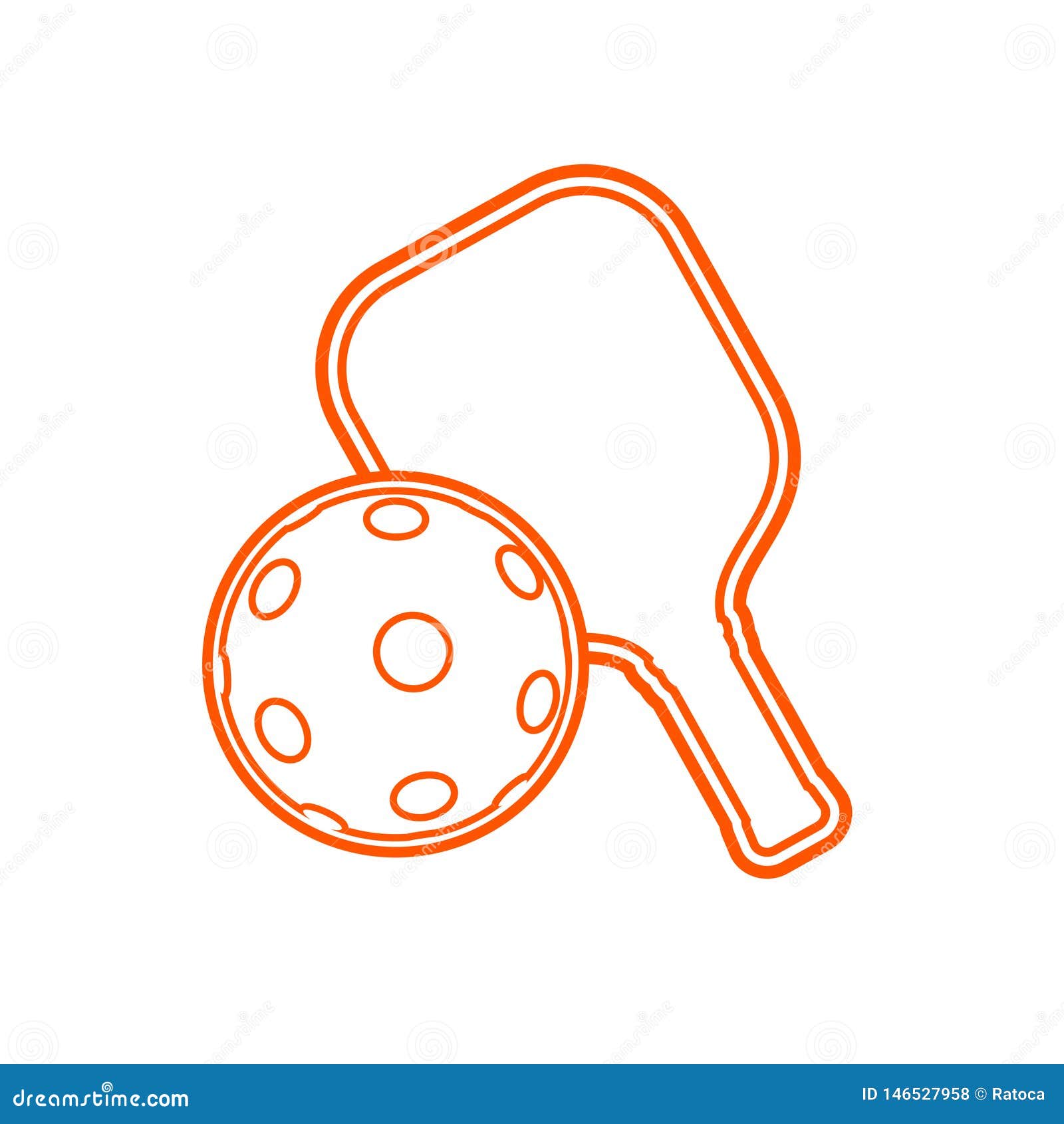 Pickleball symbol design stock vector. Illustration of leisure 146527958