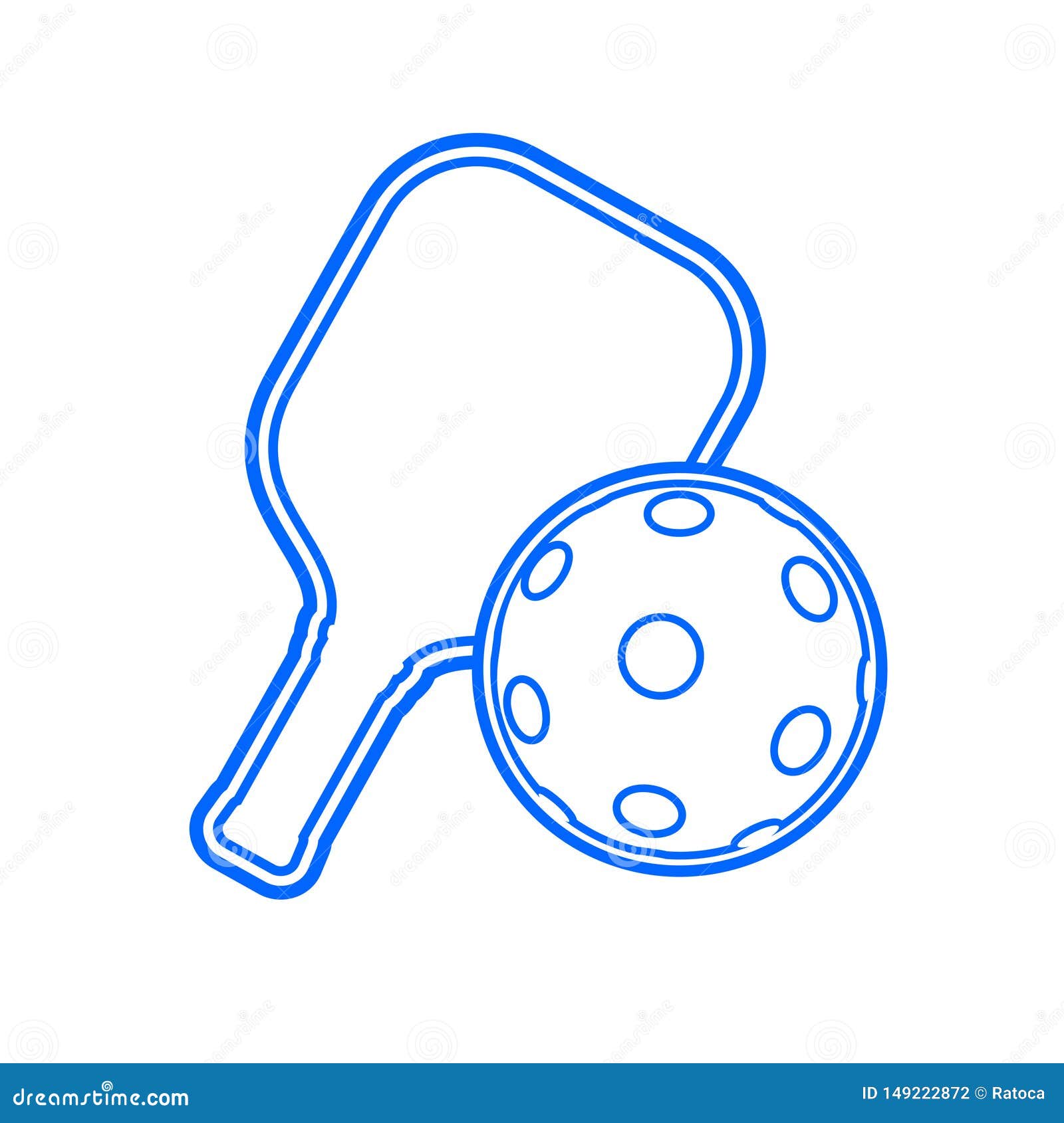 Pickleball symbol design stock vector. Illustration of creative 149222872
