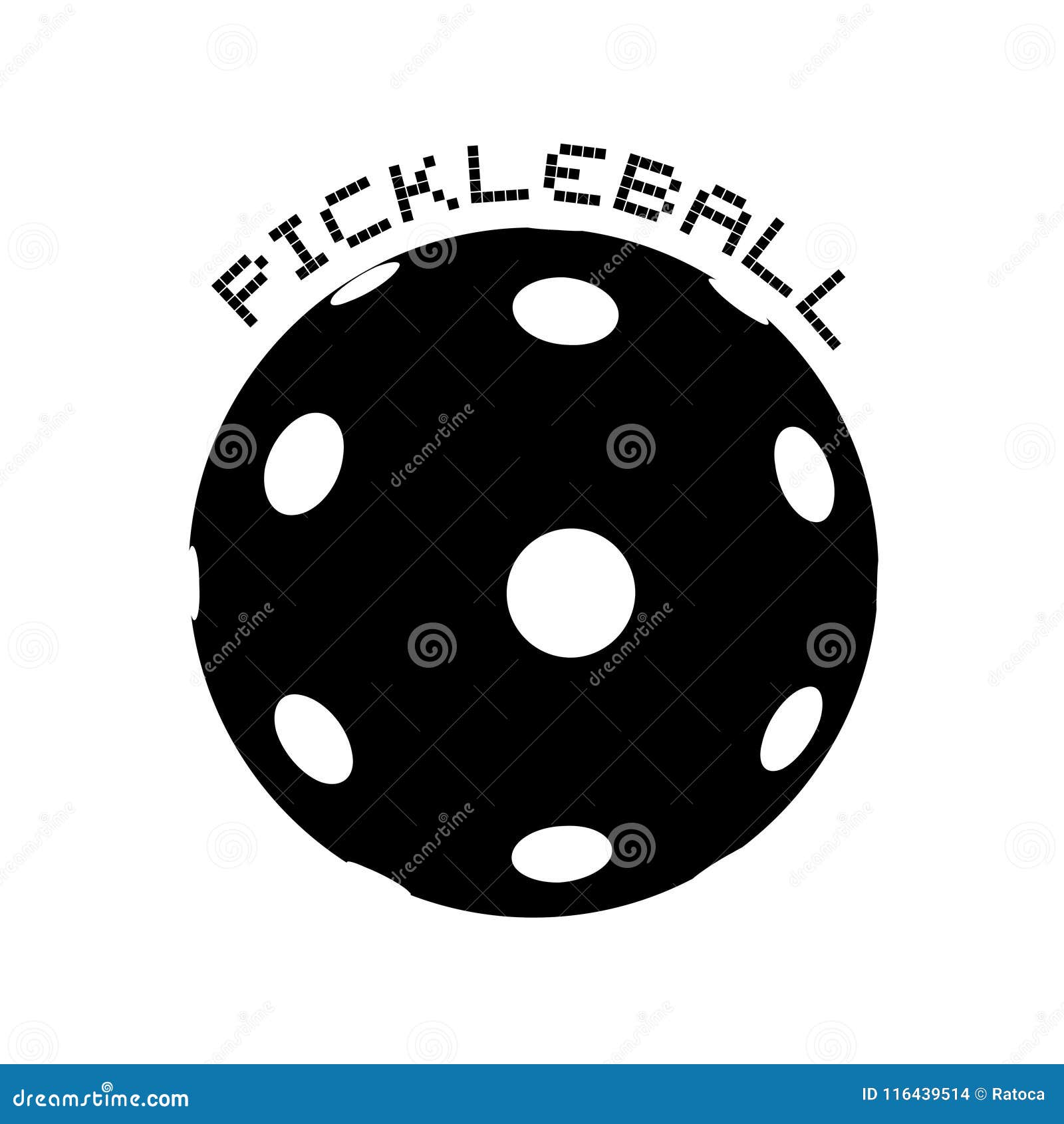 Pickleball symbol design stock vector. Illustration of leisure 116439514