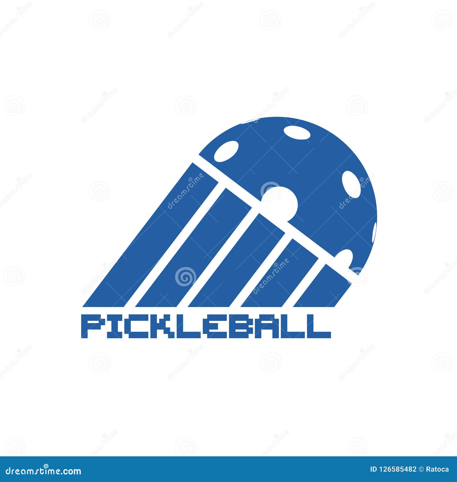 Pickleball symbol design stock vector. Illustration of vertical 126585482
