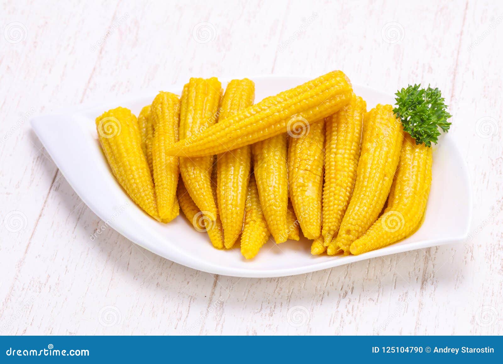 Pickled baby corn stock photo. Image of ingredient, shot 125104790