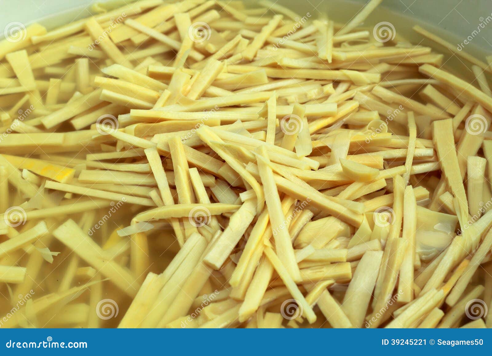 Pickled Bamboo Shoots, Vegetables in a Bowl. Stock Image Image of