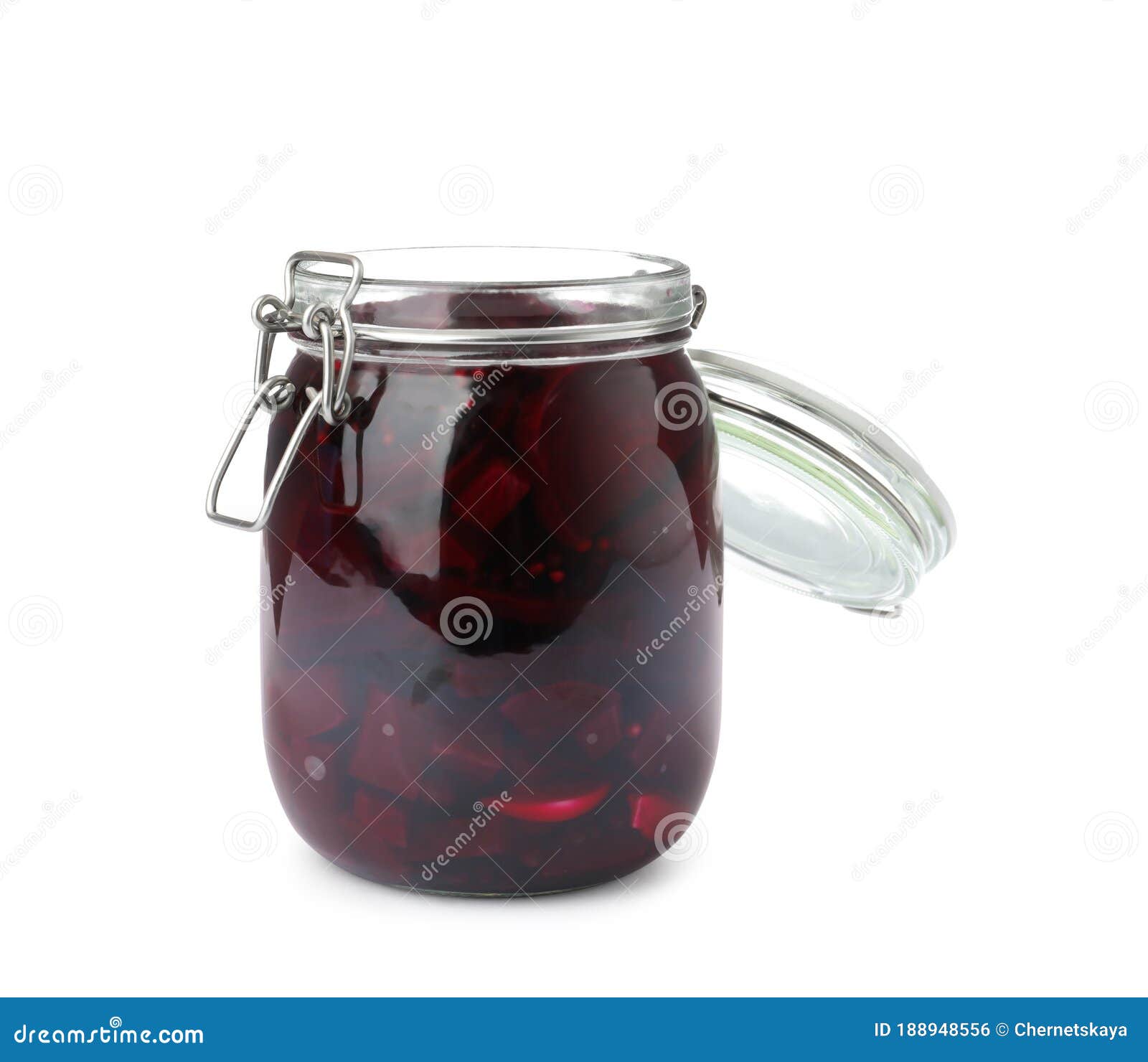 Pickled Beets in Glass Jar Isolated Stock Photo Image of nutrient, conserved 188948556
