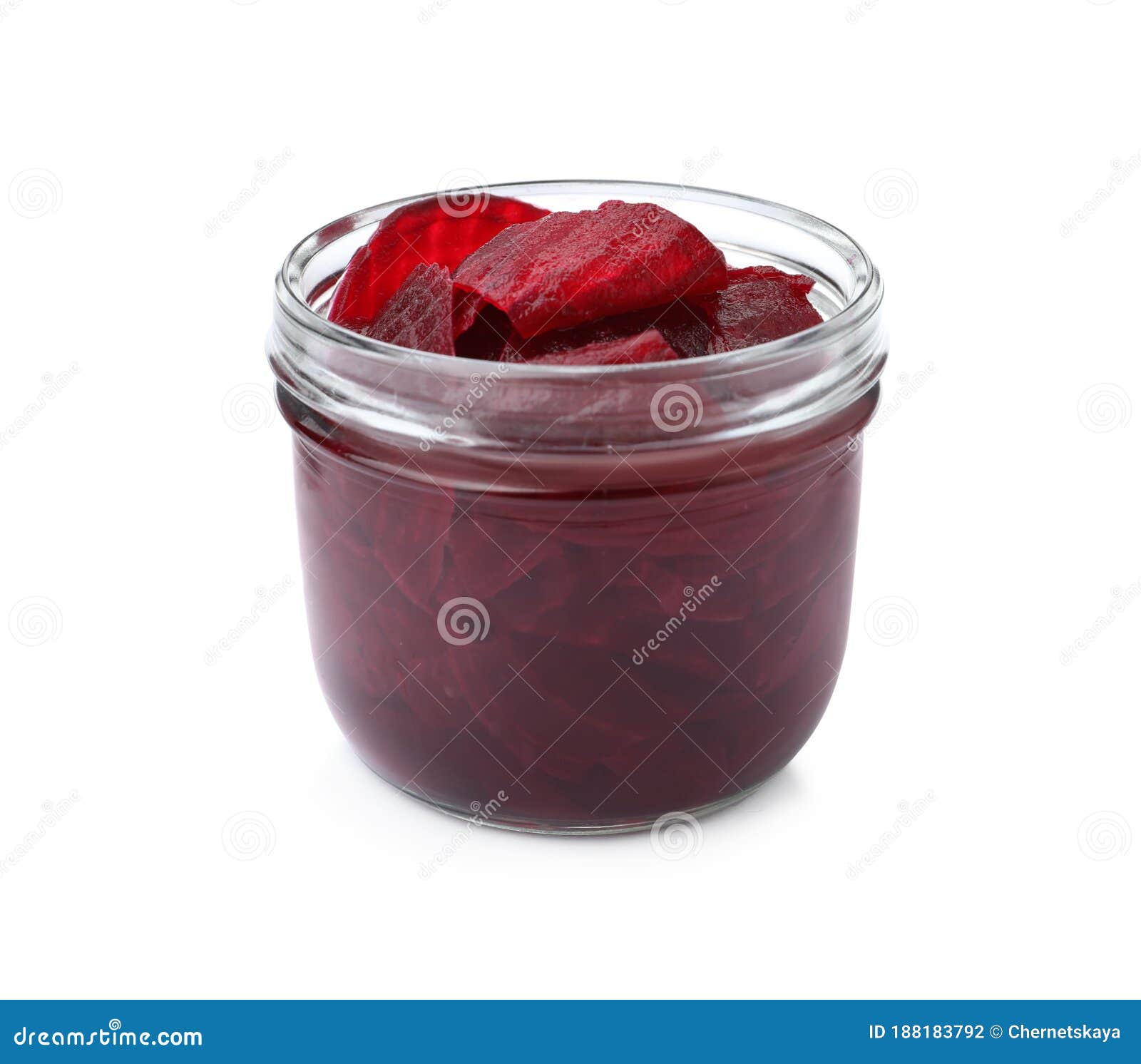 Pickled Beets in Jar Isolated Stock Photo Image of diet, gourmet