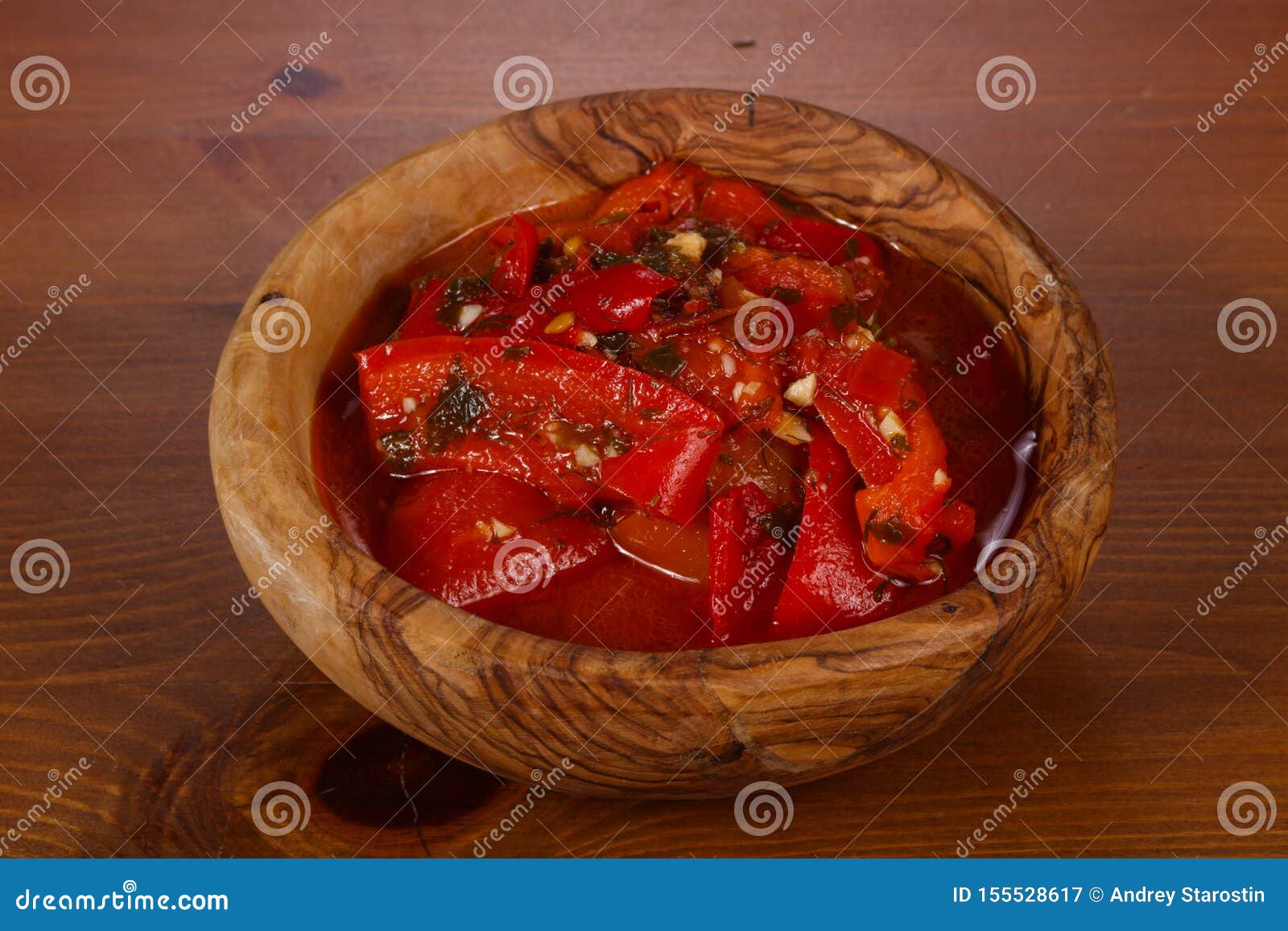 Pickled Bell Pepper with Herbs Stock Image Image of healthy