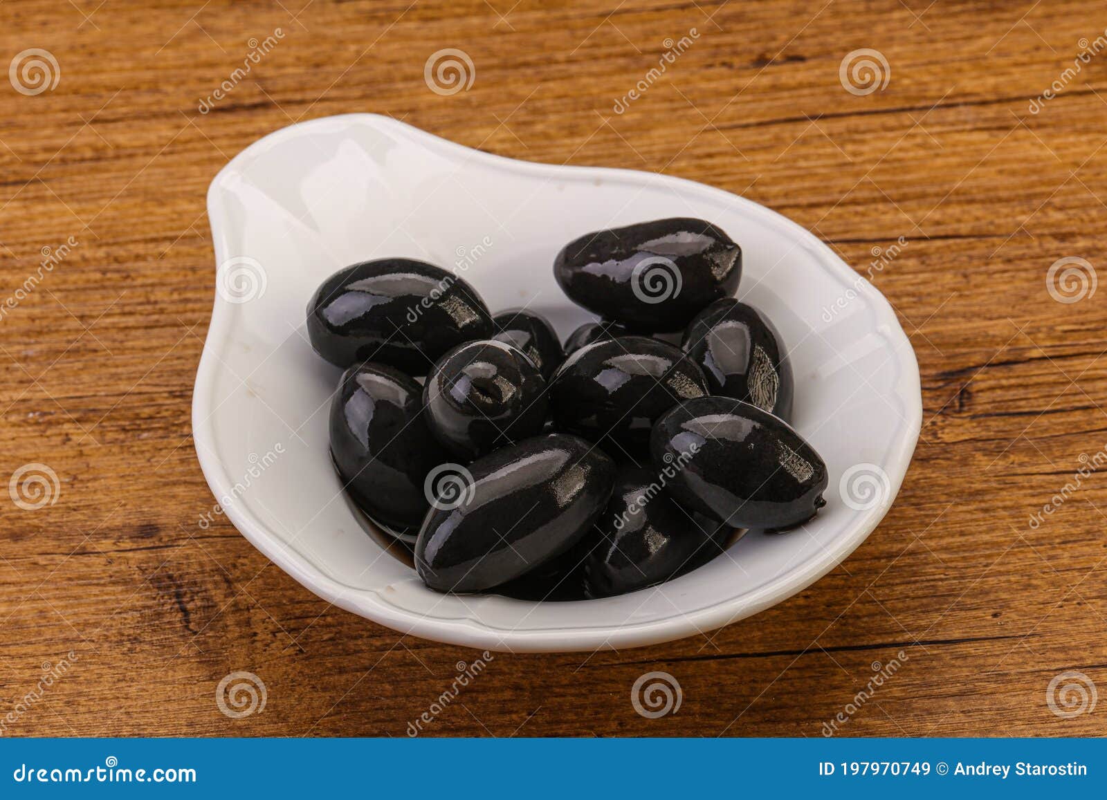Pickled Black Olives in the Bowl Stock Image Image of vegetarian