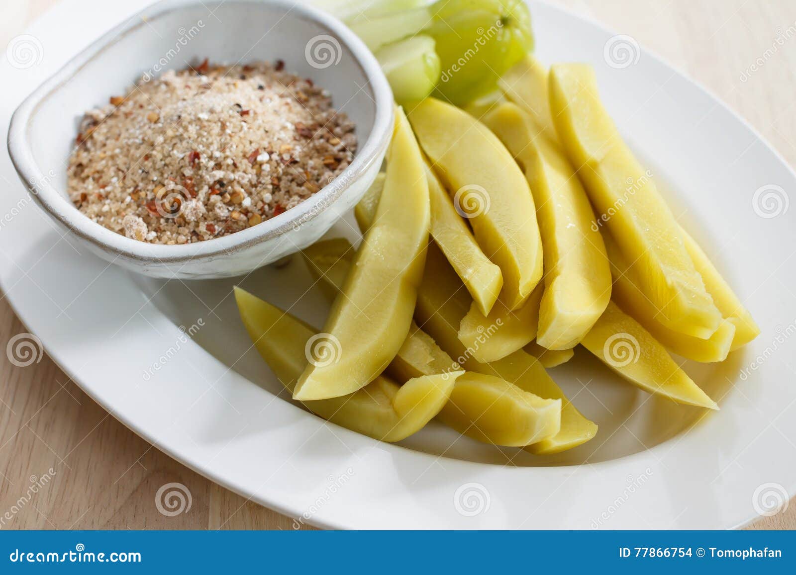 Pickled fermented mango. stock photo. Image of preserved 77866754