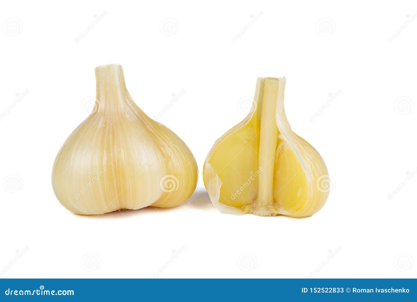 Pickled Garlic Isolated on White Stock Image Image of ingredient