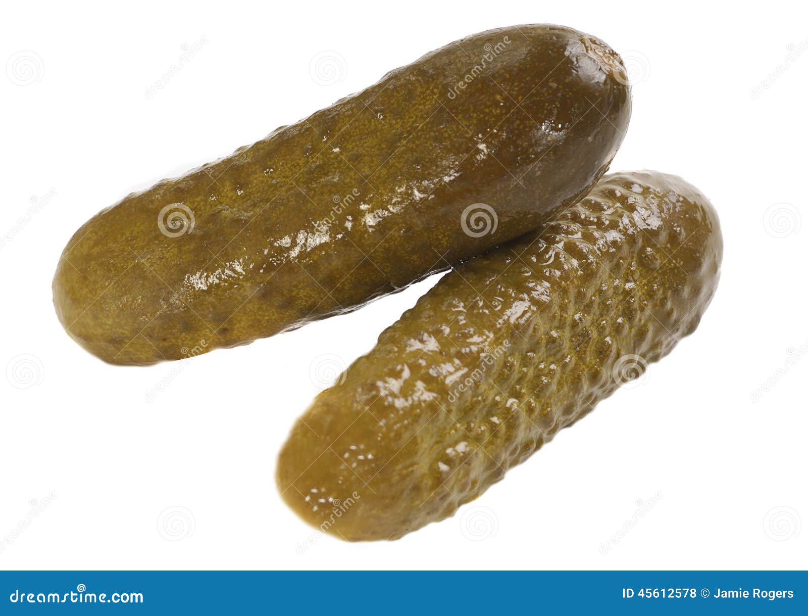 Pickled gherkins on white stock photo. Image of tasty 45612578