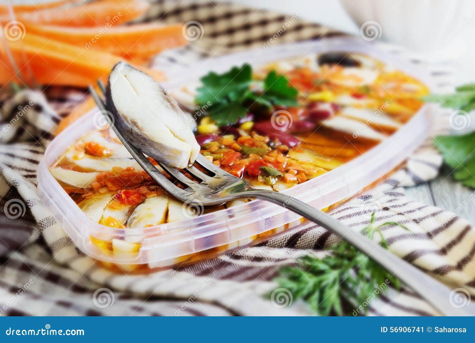 Pickled herring stock image. Image of prepared, seafood 56906741
