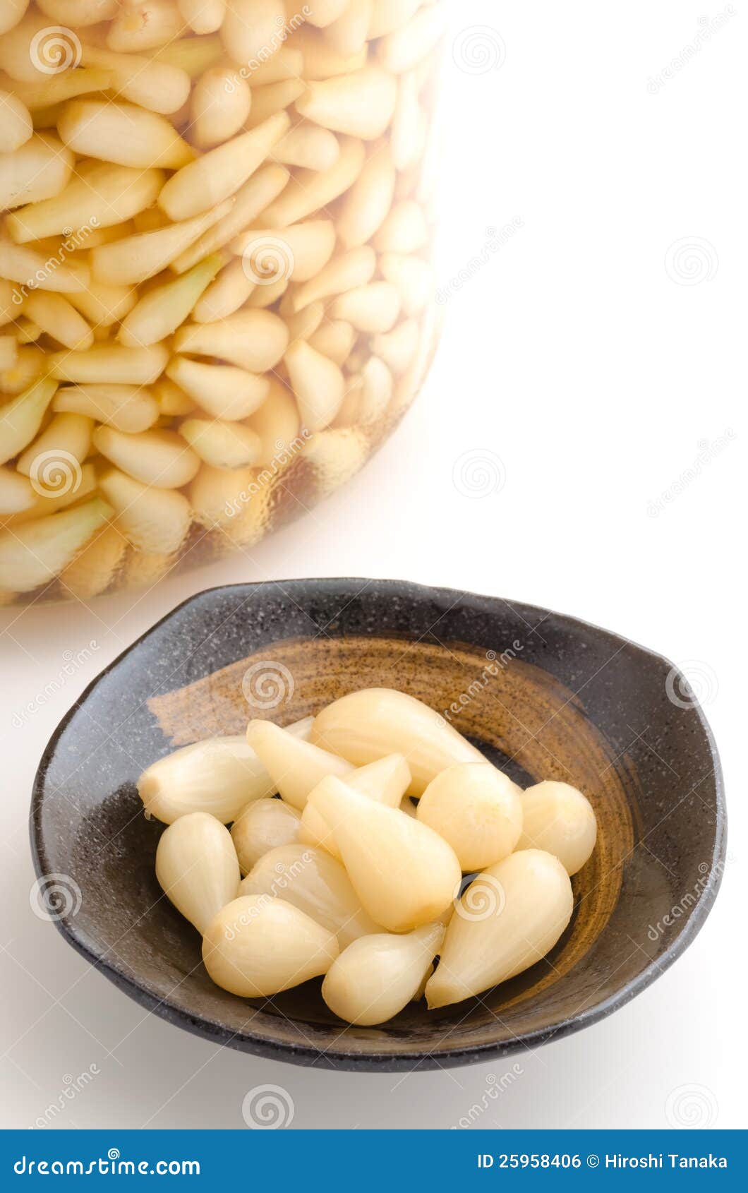 Rakkyo, Pickled Japanese Leek Stock Photography