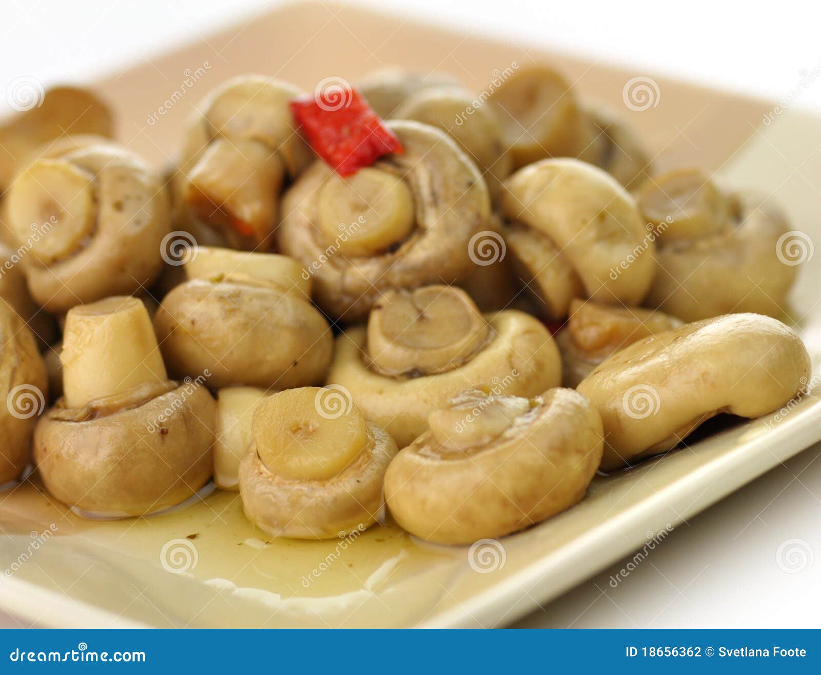 Pickled Mushrooms (Honey Fungi) RoyaltyFree Stock Photography