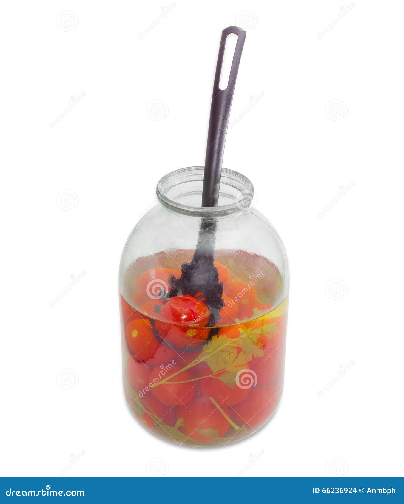 Pickled Tomatoes Slotted Spoon Glass Jar Stock Photos Free & RoyaltyFree Stock Photos from