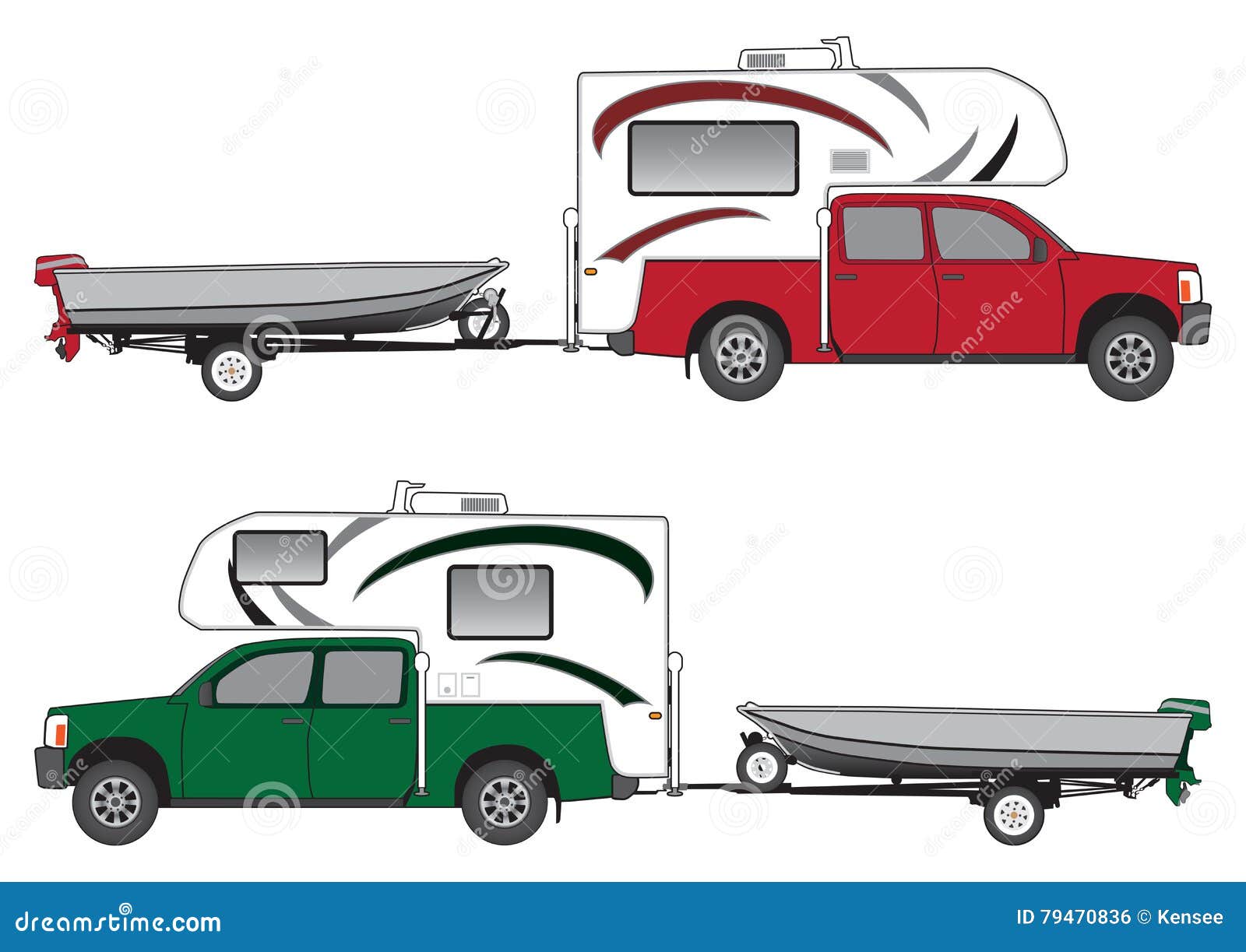 Vehicle Pulling Boat Stock Illustrations 10 Vehicle Pulling Boat