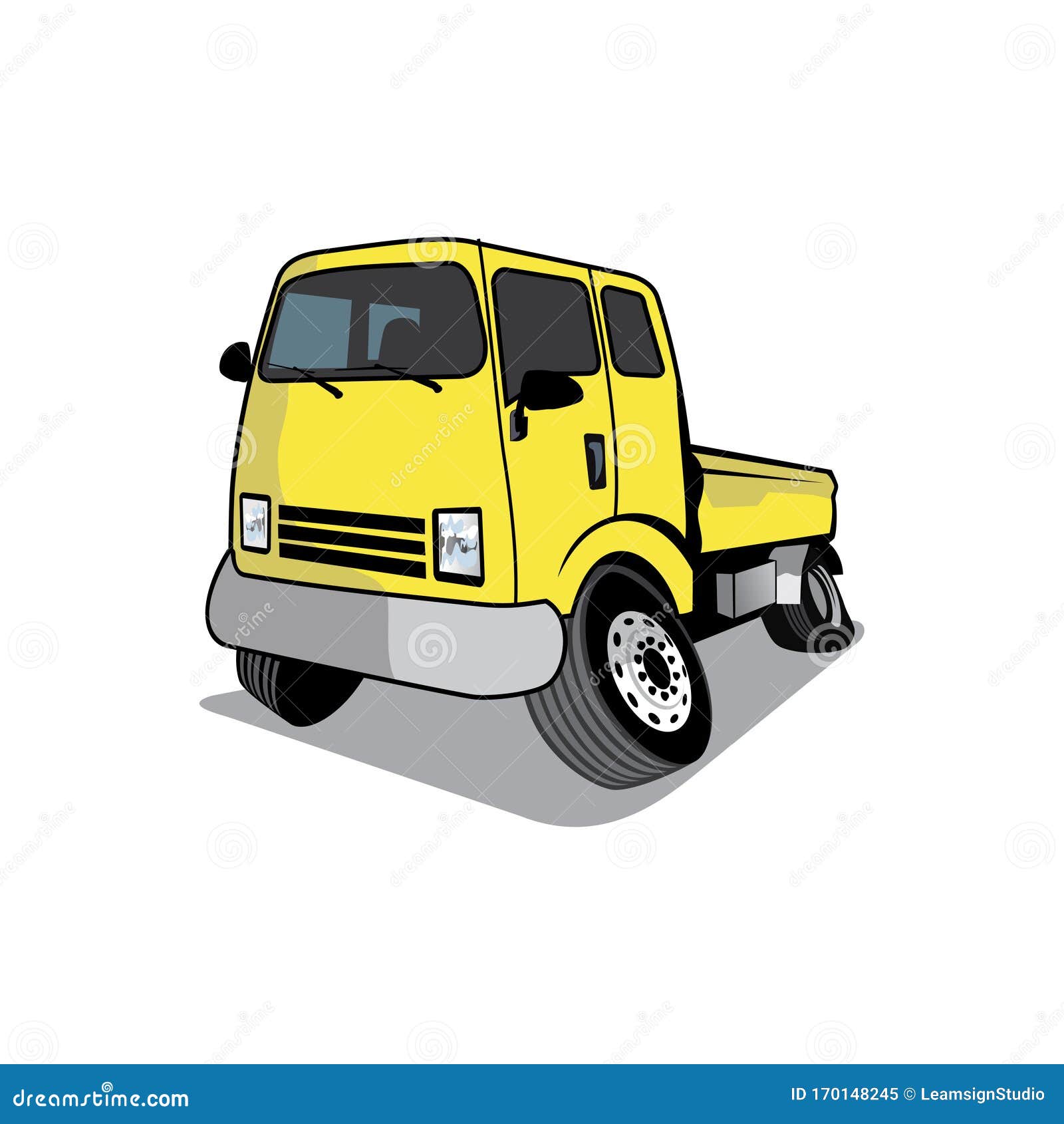 Pickup Truck Cartoon Design Vector Stock Vector - Illustration of cartoon,  pickups: 170148245