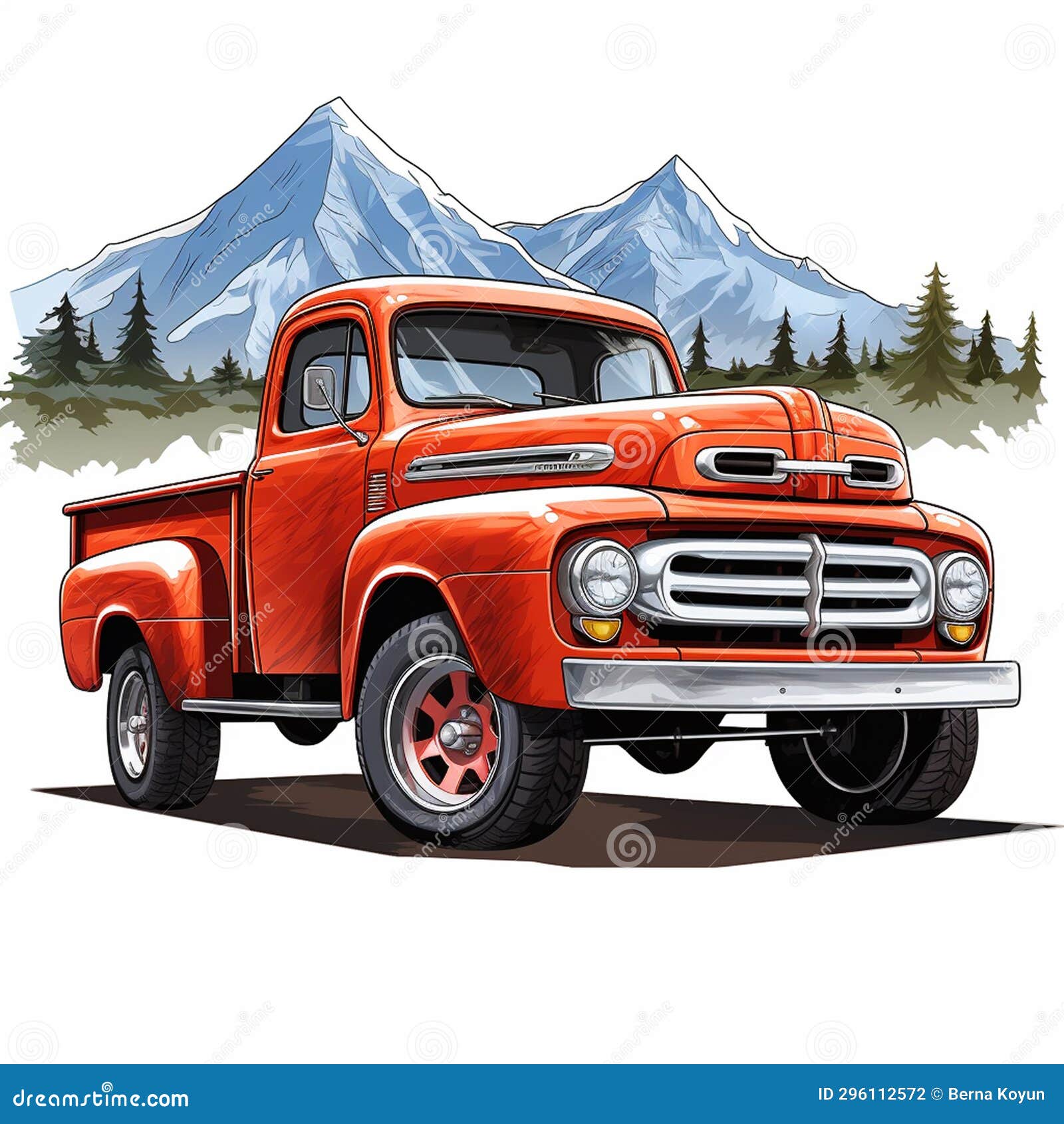 Pickup Truck Elegance Enduring Beauty Stock Illustration Illustration of expensive, graphic