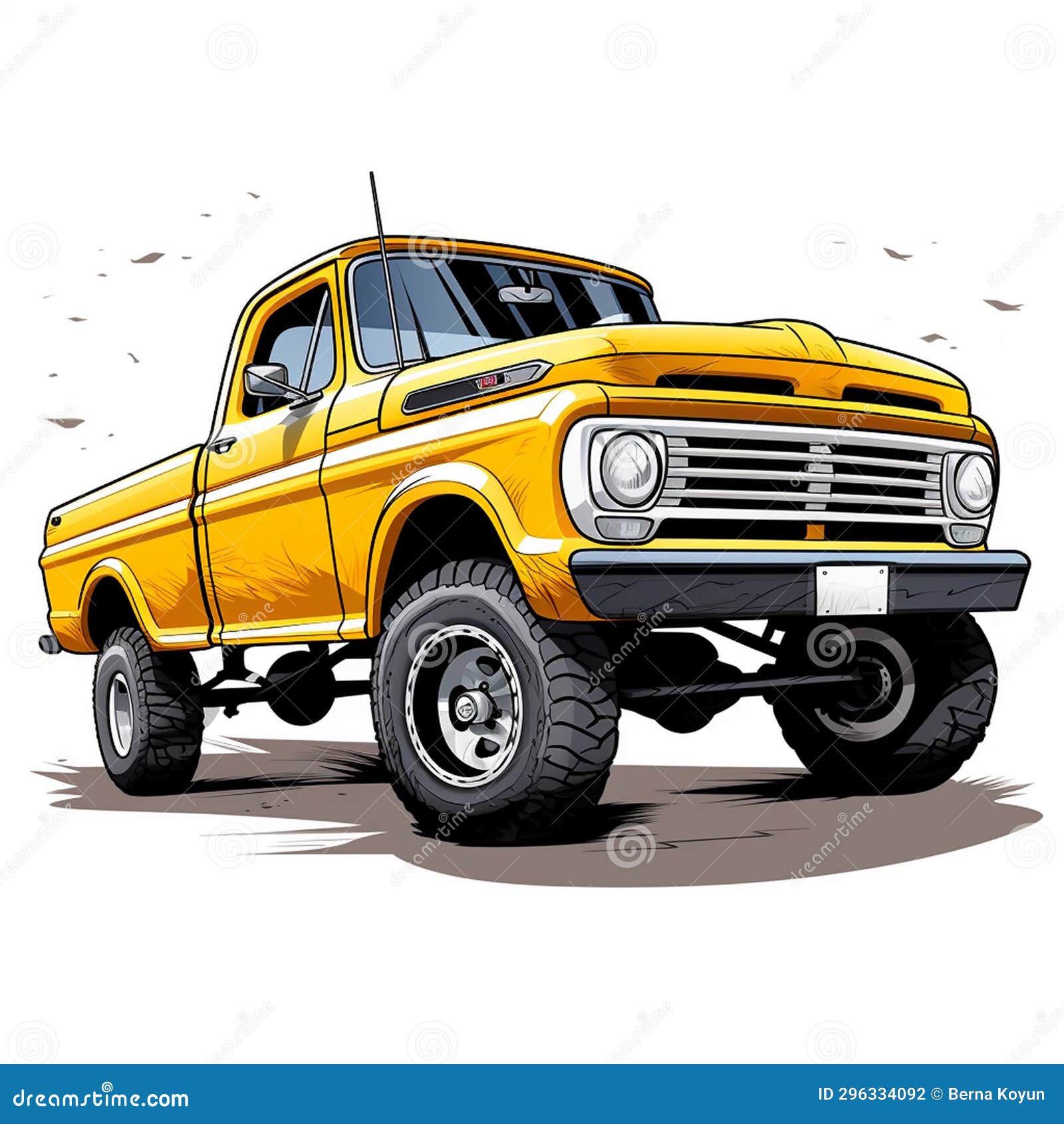 Pickup Truck Journey Iconic Adventure Stock Illustration Illustration